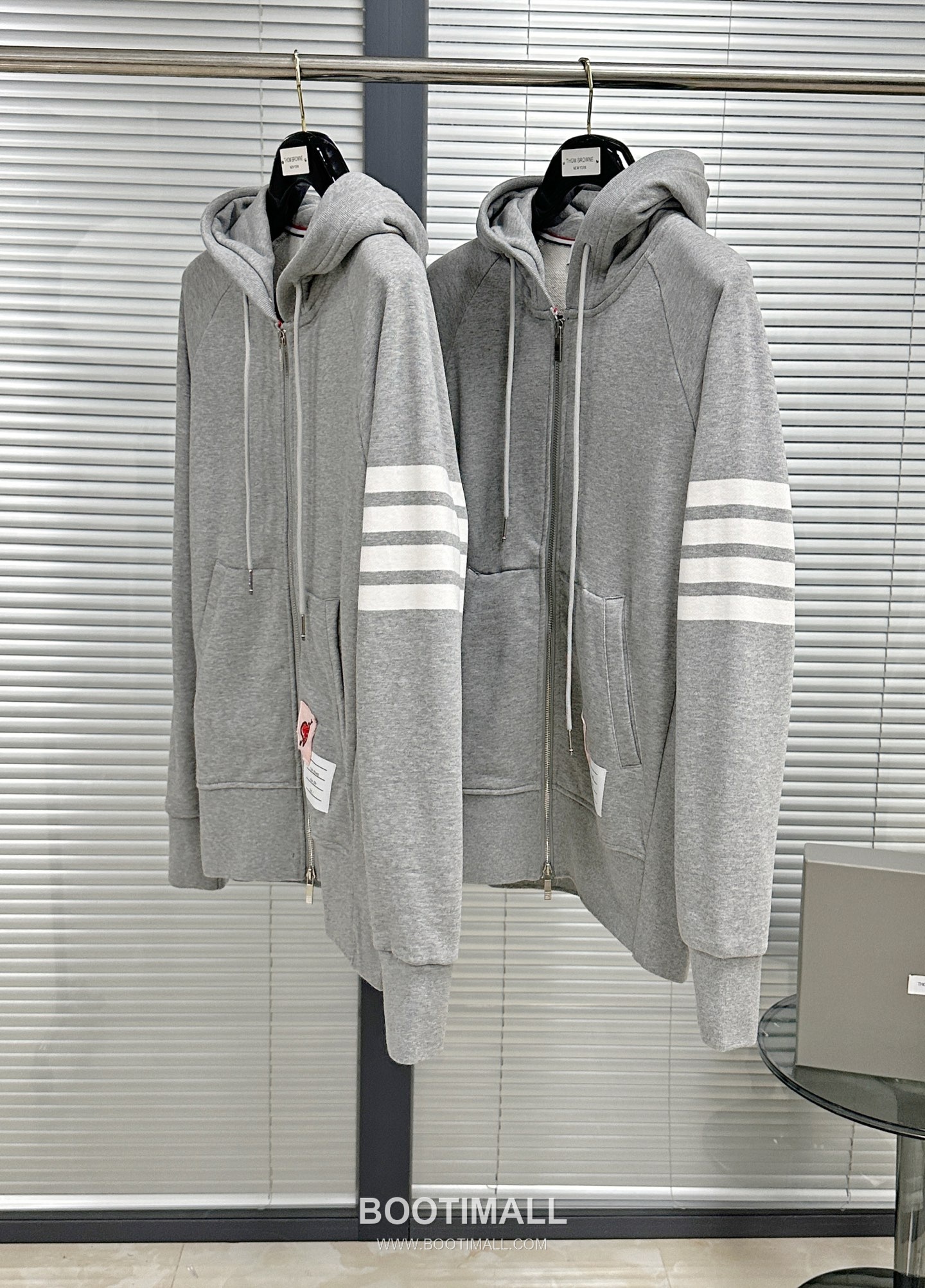 Thom Browne 4-Bar Stripe Heart Patch Cotton Jacket Navy 톰브라운 4바 스트라이프 하트 패치 코튼 자켓 네이비 4