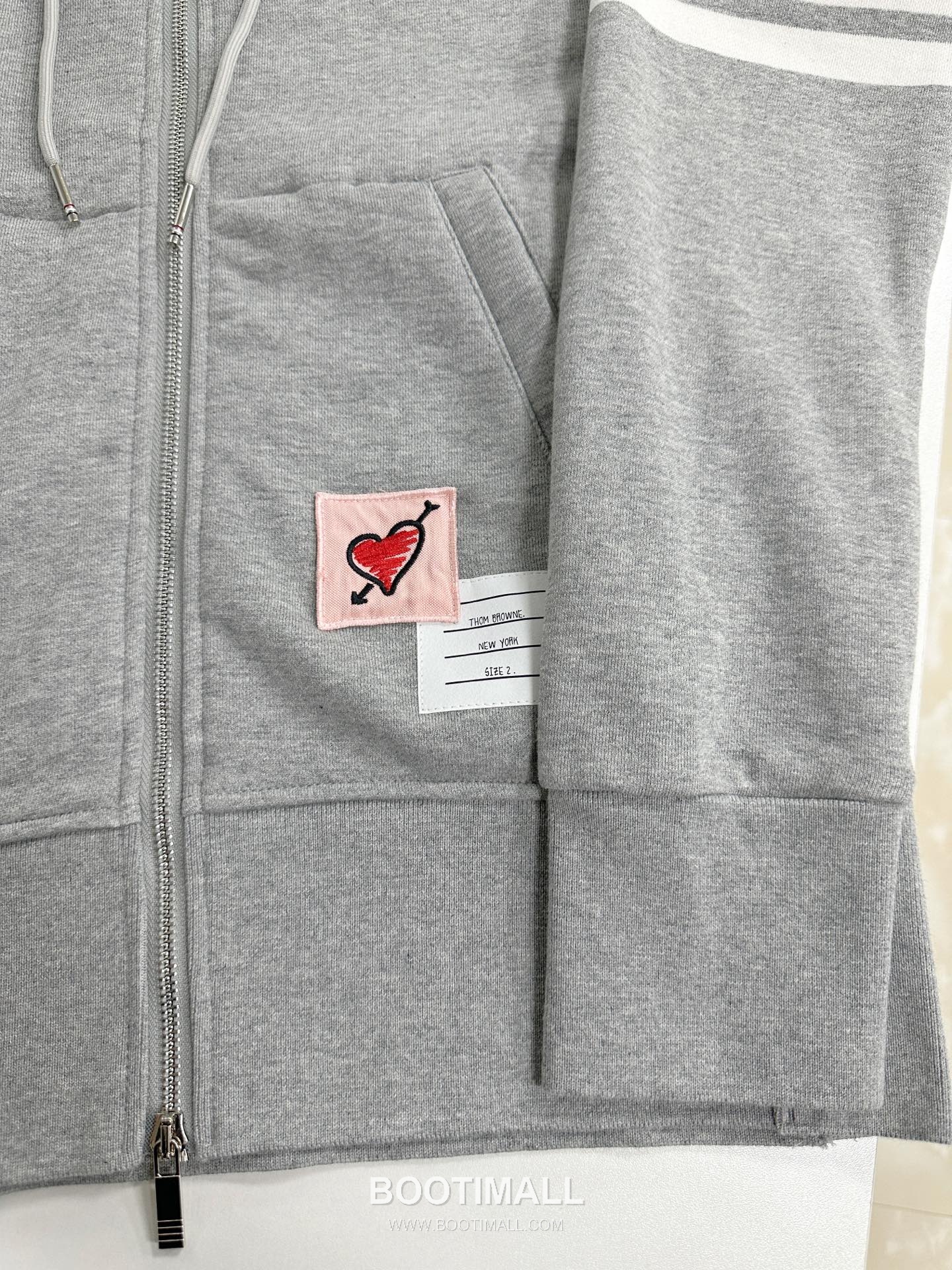 Thom Browne 4-Bar Stripe Heart Patch Cotton Jacket Navy 톰브라운 4바 스트라이프 하트 패치 코튼 자켓 네이비 11