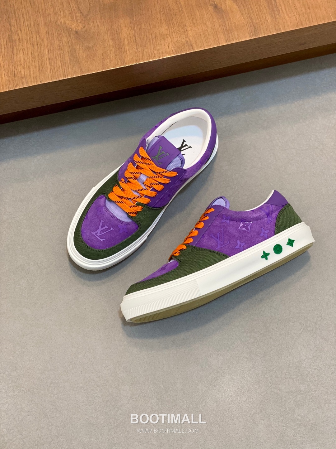 Louis Vuitton Litchi Grain Nappa Leather Logo Casual Sneakers 루이비통 리치 그레인 나파 레더 로고 캐주얼 스니커즈 5