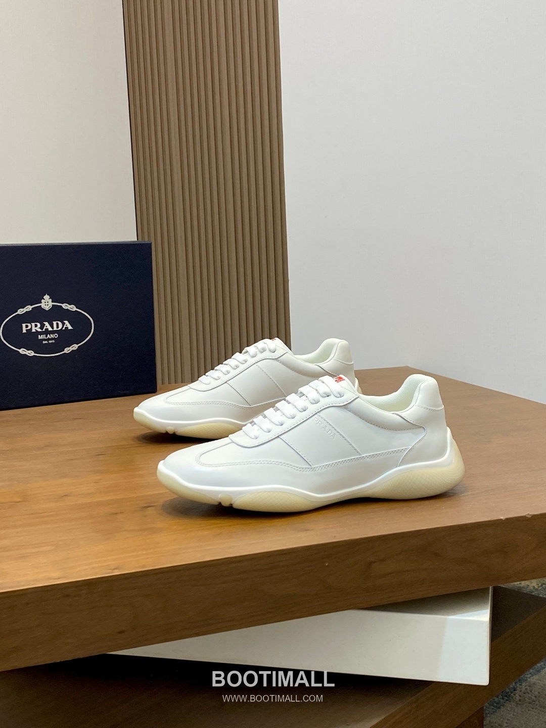 Prada Milano Geometric Stitching Lambskin White Sneakers 프라다 밀라노 지오메트릭 스티칭 램스킨 화이트 스니커즈 3
