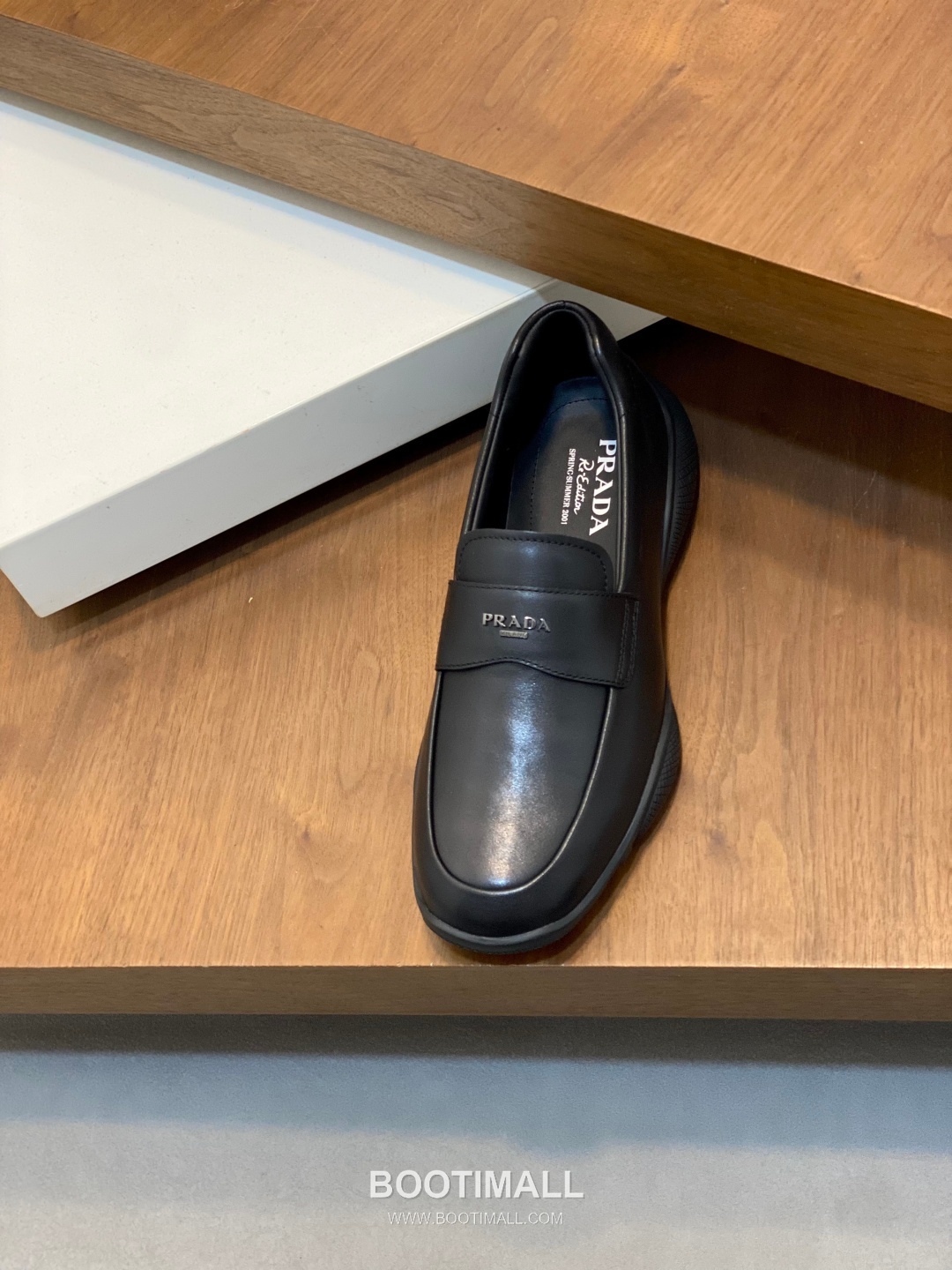 Prada Metallic Logo Calfskin Leather Slip-On Loafer Sneakers 프라다 메탈릭 로고 송아지 가죽 슬립온 로퍼 스니커즈 6