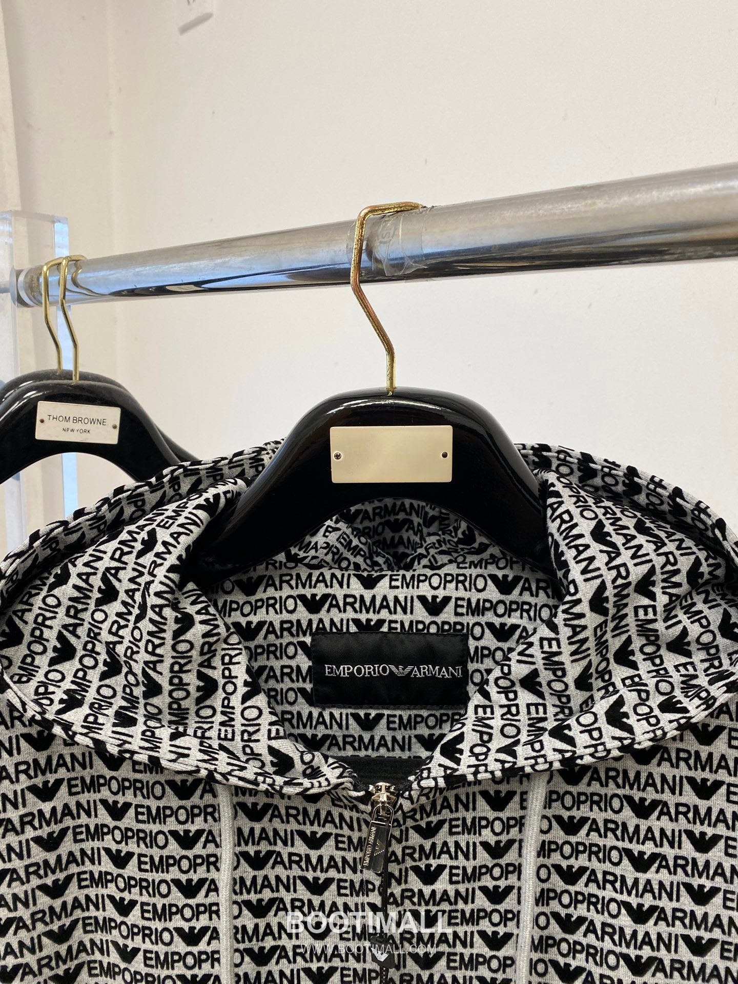 Armani Digital Logo Jacquard Jacket Black 아르마니 디지털 로고 자카드 재킷 블랙 P390 2