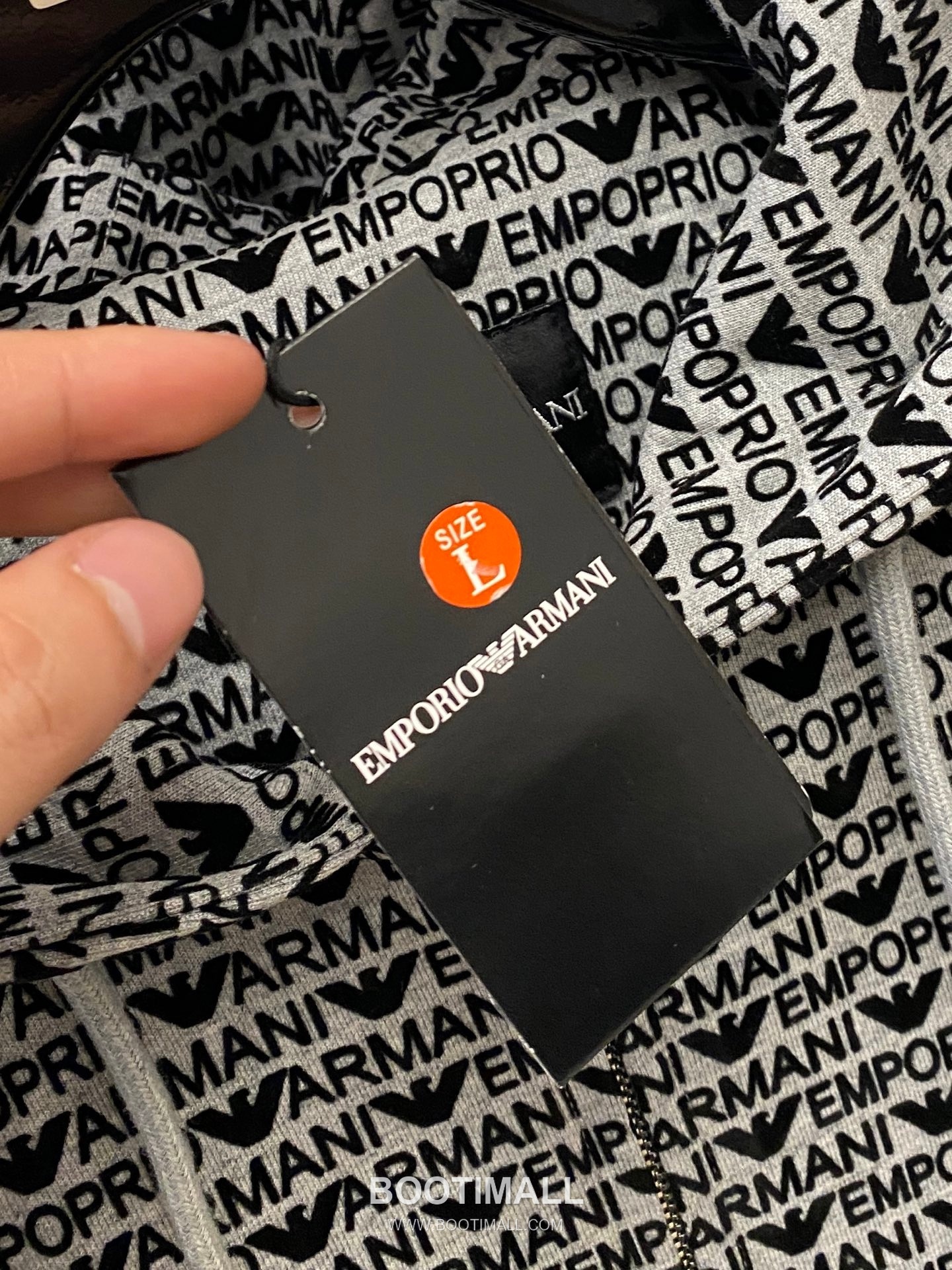 Armani Digital Logo Jacquard Jacket Black 아르마니 디지털 로고 자카드 재킷 블랙 P390 4