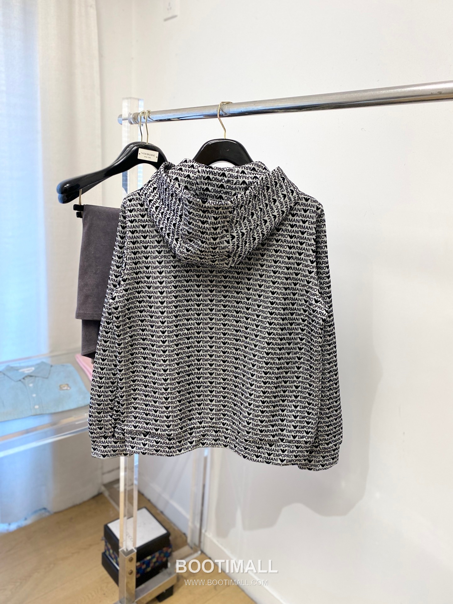 Armani Digital Logo Jacquard Jacket Black 아르마니 디지털 로고 자카드 재킷 블랙 P390 9