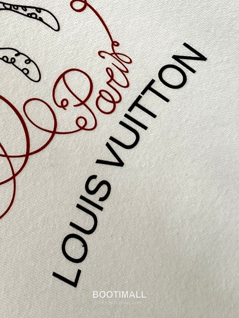 Louis Vuitton Logo Print Fleece-Lined Cotton Sweatshirt Black 루이비통 로고 프린트 기모 안감 코튼 스웨트셔츠 블랙 6