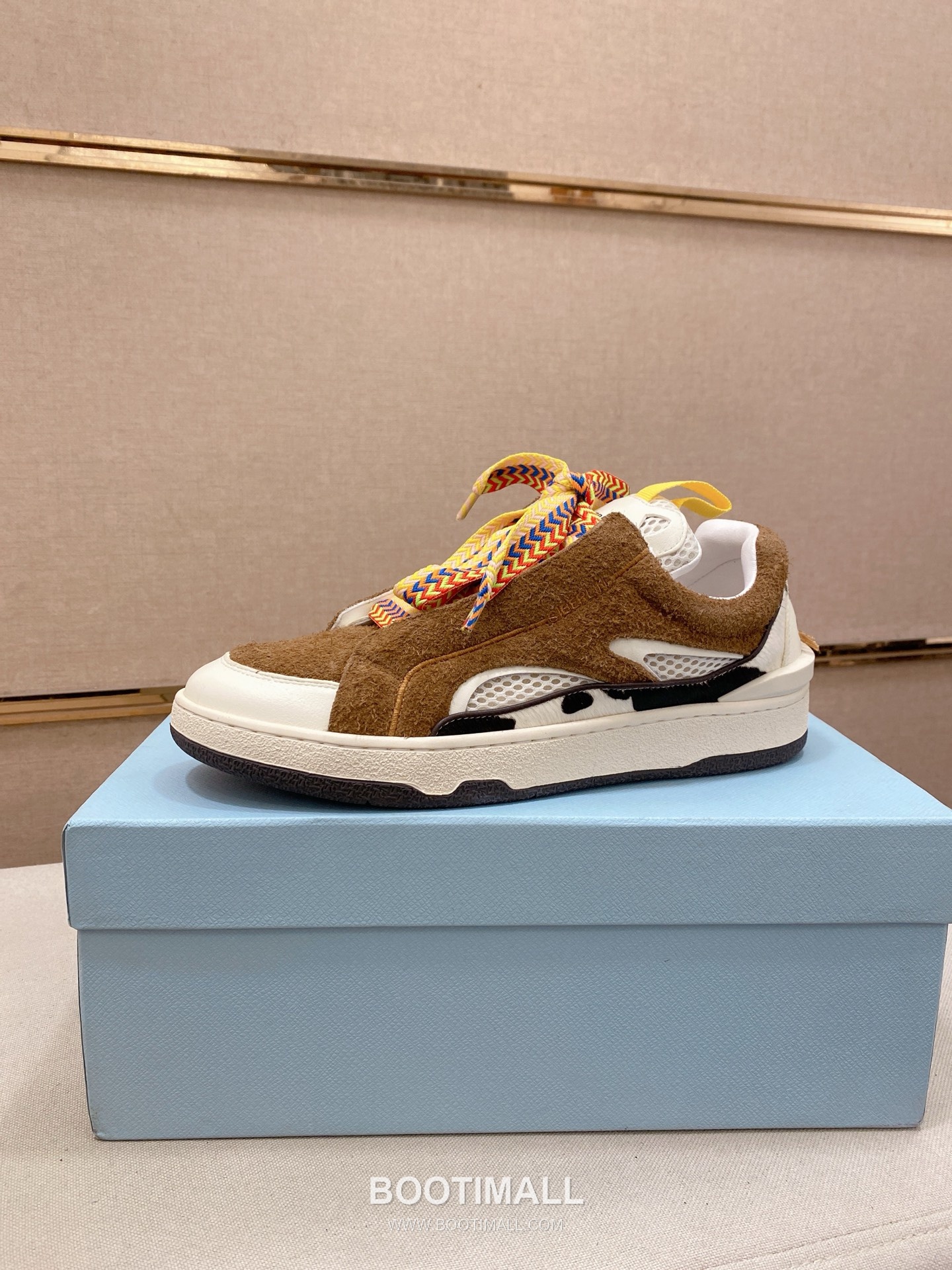 Lanvin Trainer Leather Suede Textile Colorblock Sneakers 랑방 트레이너 레더 스웨이드 텍스타일 컬러블록 스니커즈 1