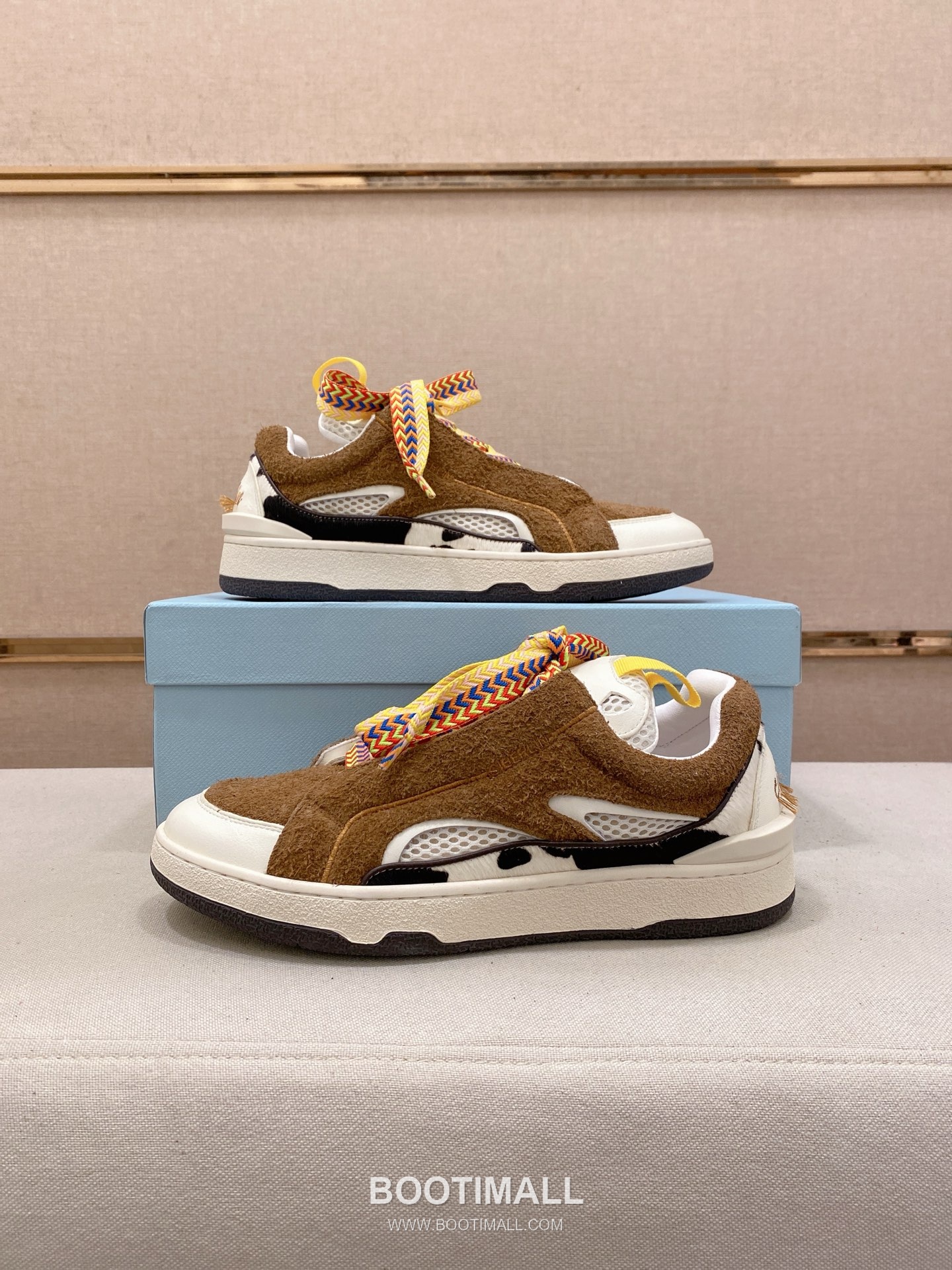 Lanvin Trainer Leather Suede Textile Colorblock Sneakers 랑방 트레이너 레더 스웨이드 텍스타일 컬러블록 스니커즈 7