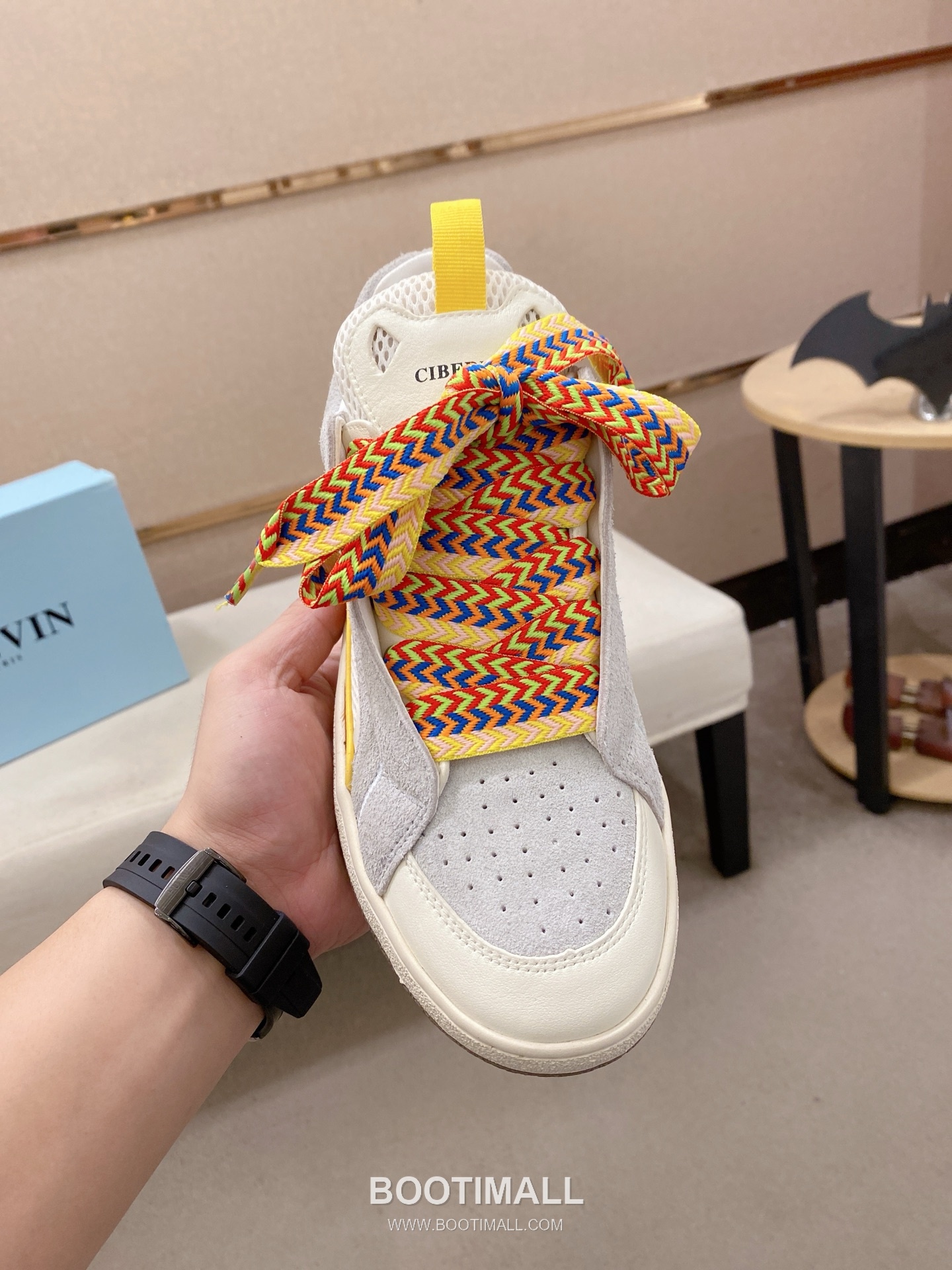 Lanvin Trainer Leather Suede Textile Colorblock Sneakers 랑방 트레이너 레더 스웨이드 텍스타일 컬러블록 스니커즈 2