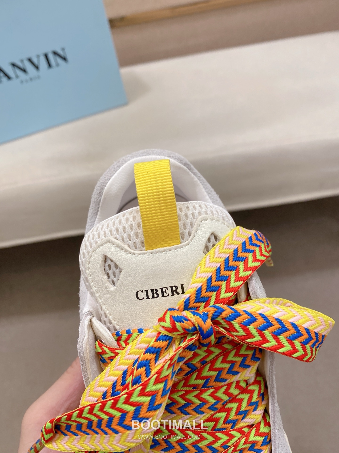 Lanvin Trainer Leather Suede Textile Colorblock Sneakers 랑방 트레이너 레더 스웨이드 텍스타일 컬러블록 스니커즈 6