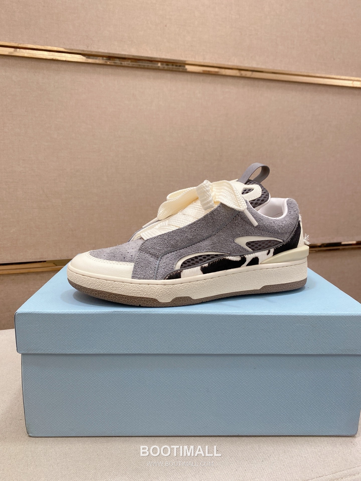 Lanvin Trainer Leather Suede Textile Colorblock Sneakers 랑방 트레이너 레더 스웨이드 텍스타일 컬러블록 스니커즈 1