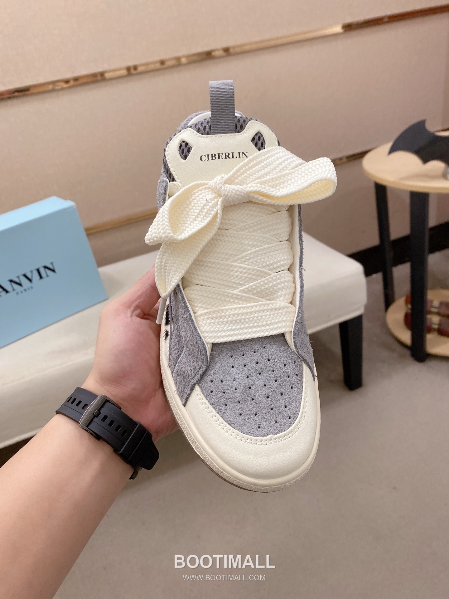 Lanvin Trainer Leather Suede Textile Colorblock Sneakers 랑방 트레이너 레더 스웨이드 텍스타일 컬러블록 스니커즈 2