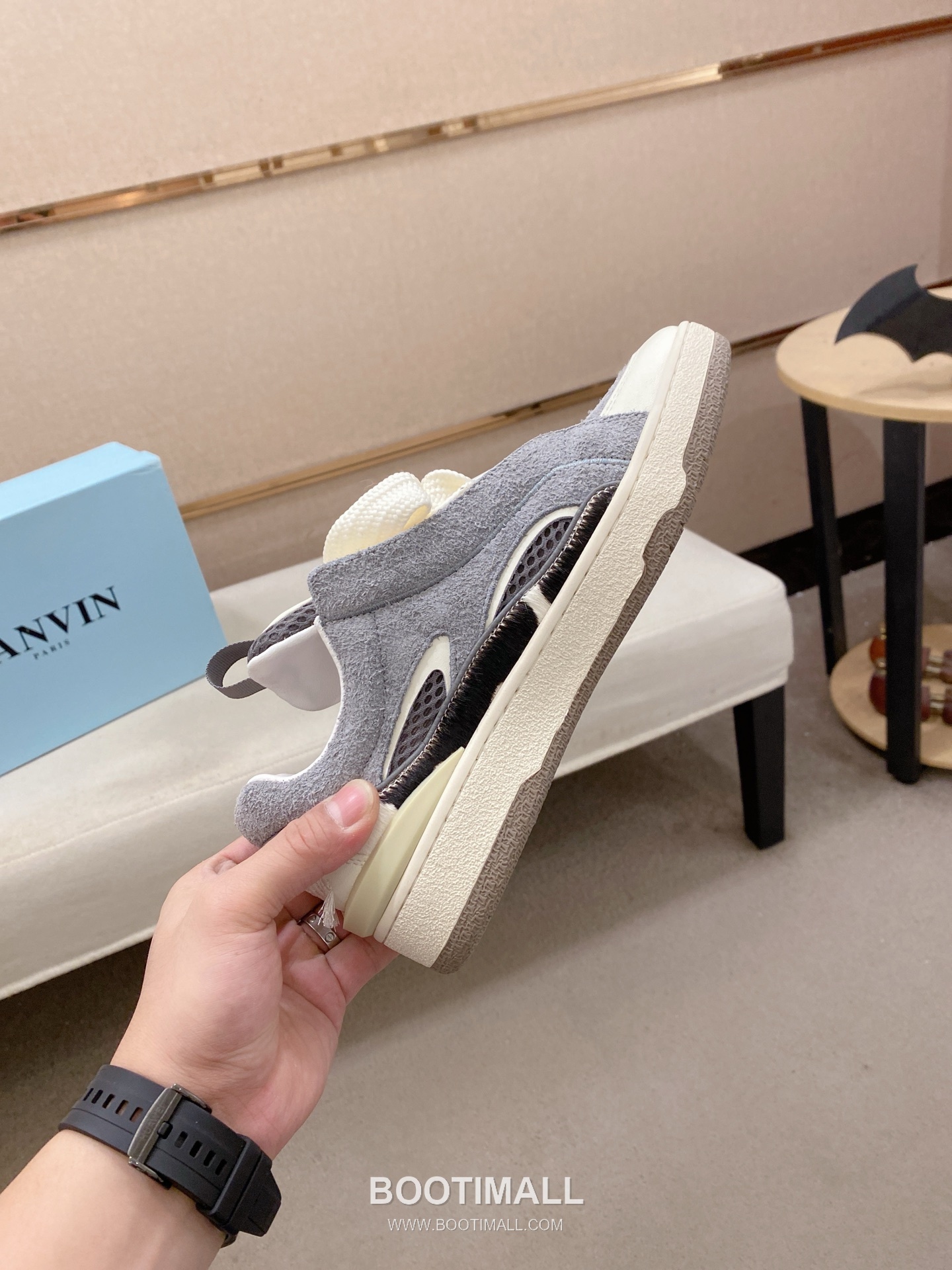 Lanvin Trainer Leather Suede Textile Colorblock Sneakers 랑방 트레이너 레더 스웨이드 텍스타일 컬러블록 스니커즈 5