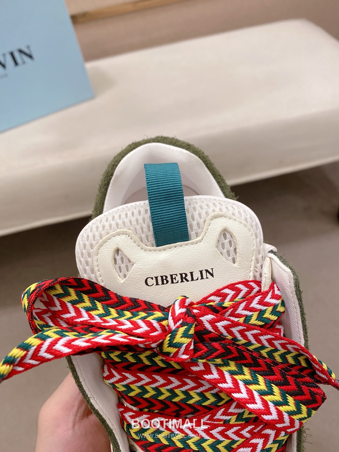 Lanvin Trainer Leather Suede Textile Colorblock Sneakers 랑방 트레이너 레더 스웨이드 텍스타일 컬러블록 스니커즈 6