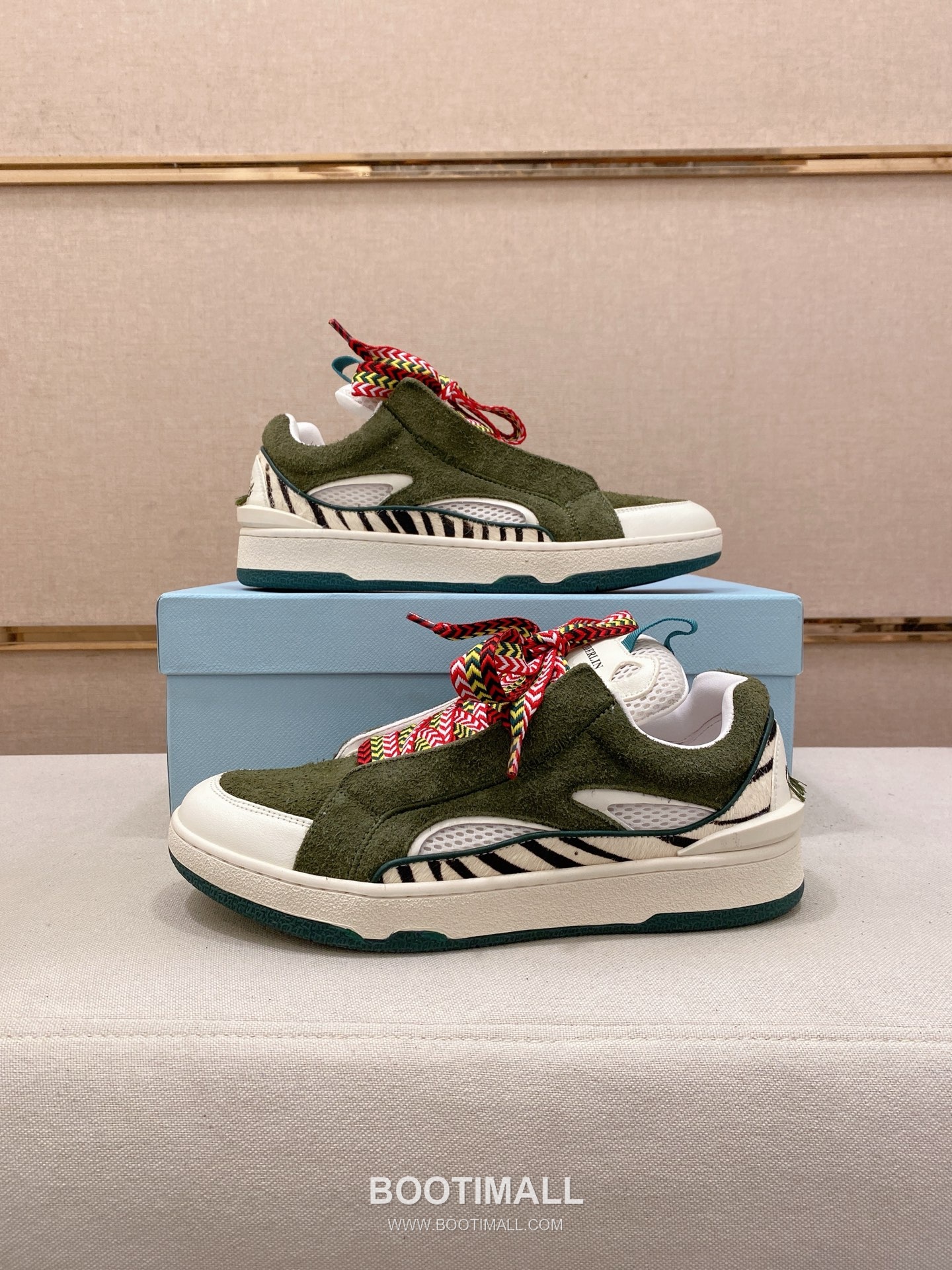 Lanvin Trainer Leather Suede Textile Colorblock Sneakers 랑방 트레이너 레더 스웨이드 텍스타일 컬러블록 스니커즈 7