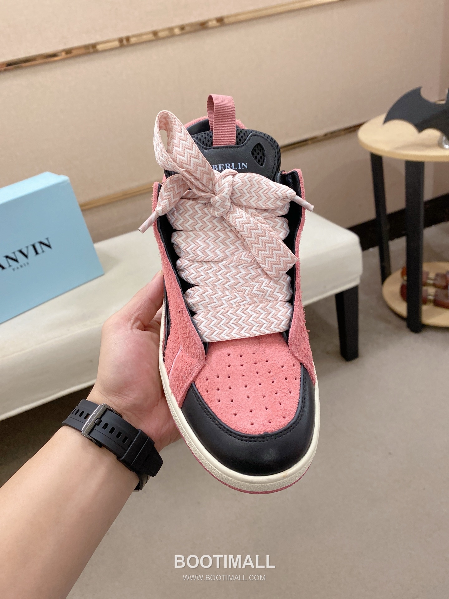 Lanvin Trainer Leather Suede Textile Colorblock Sneakers 랑방 트레이너 레더 스웨이드 텍스타일 컬러블록 스니커즈 2