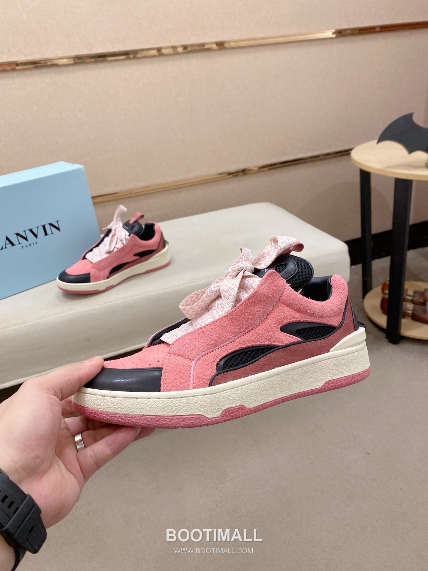 Lanvin Trainer Leather Suede Textile Colorblock Sneakers 랑방 트레이너 레더 스웨이드 텍스타일 컬러블록 스니커즈 3