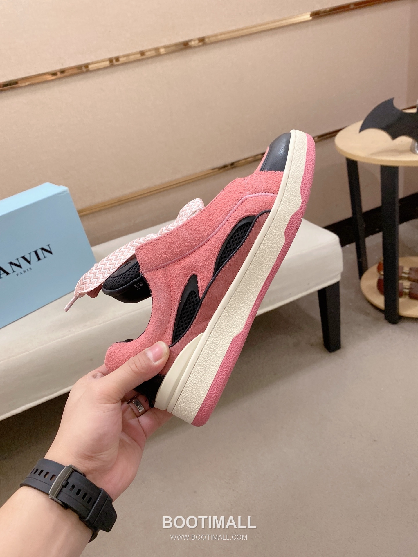 Lanvin Trainer Leather Suede Textile Colorblock Sneakers 랑방 트레이너 레더 스웨이드 텍스타일 컬러블록 스니커즈 5