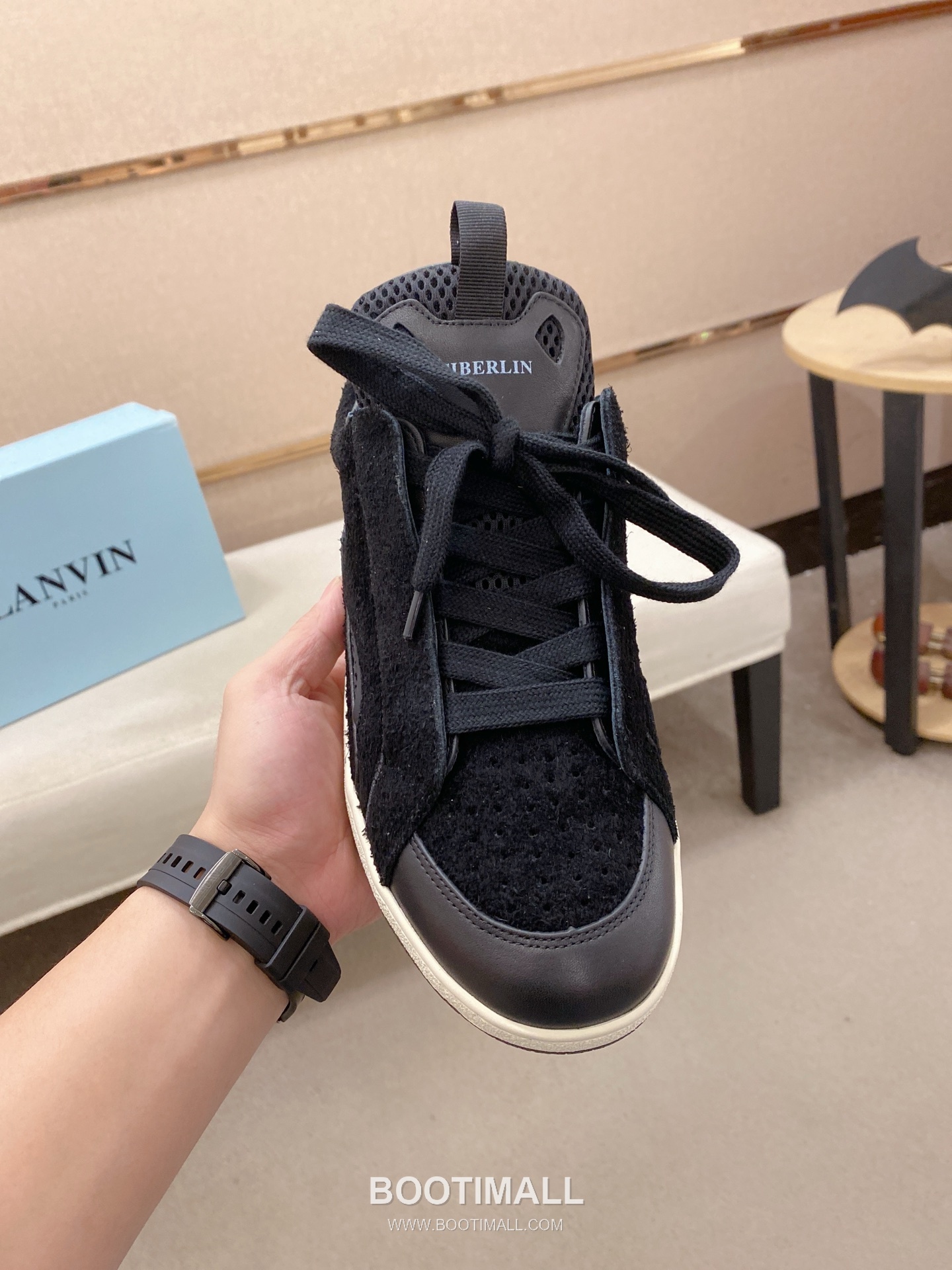 Lanvin Trainer Leather Suede Textile Colorblock Sneakers 랑방 트레이너 레더 스웨이드 텍스타일 컬러블록 스니커즈 2