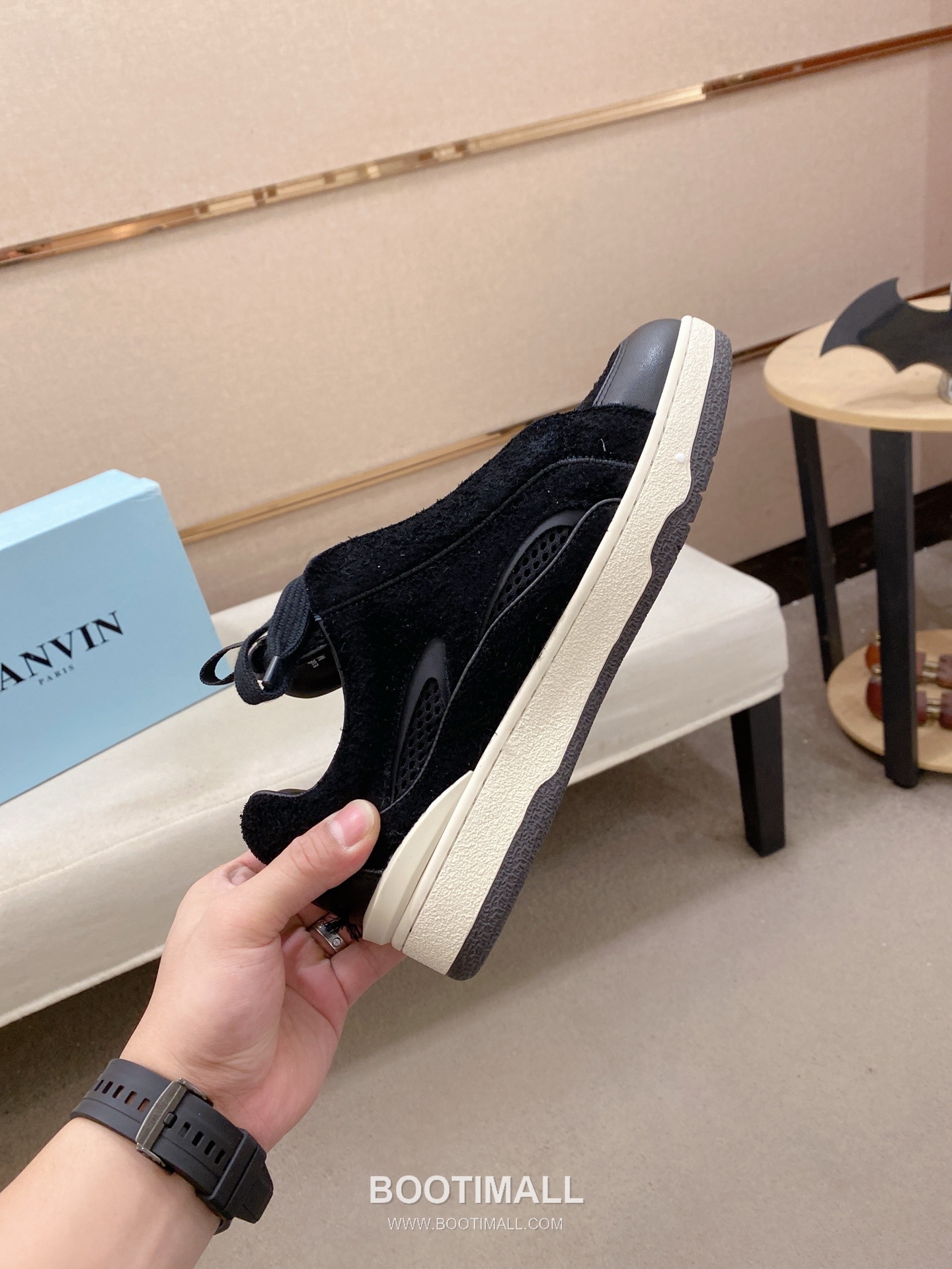 Lanvin Trainer Leather Suede Textile Colorblock Sneakers 랑방 트레이너 레더 스웨이드 텍스타일 컬러블록 스니커즈 5