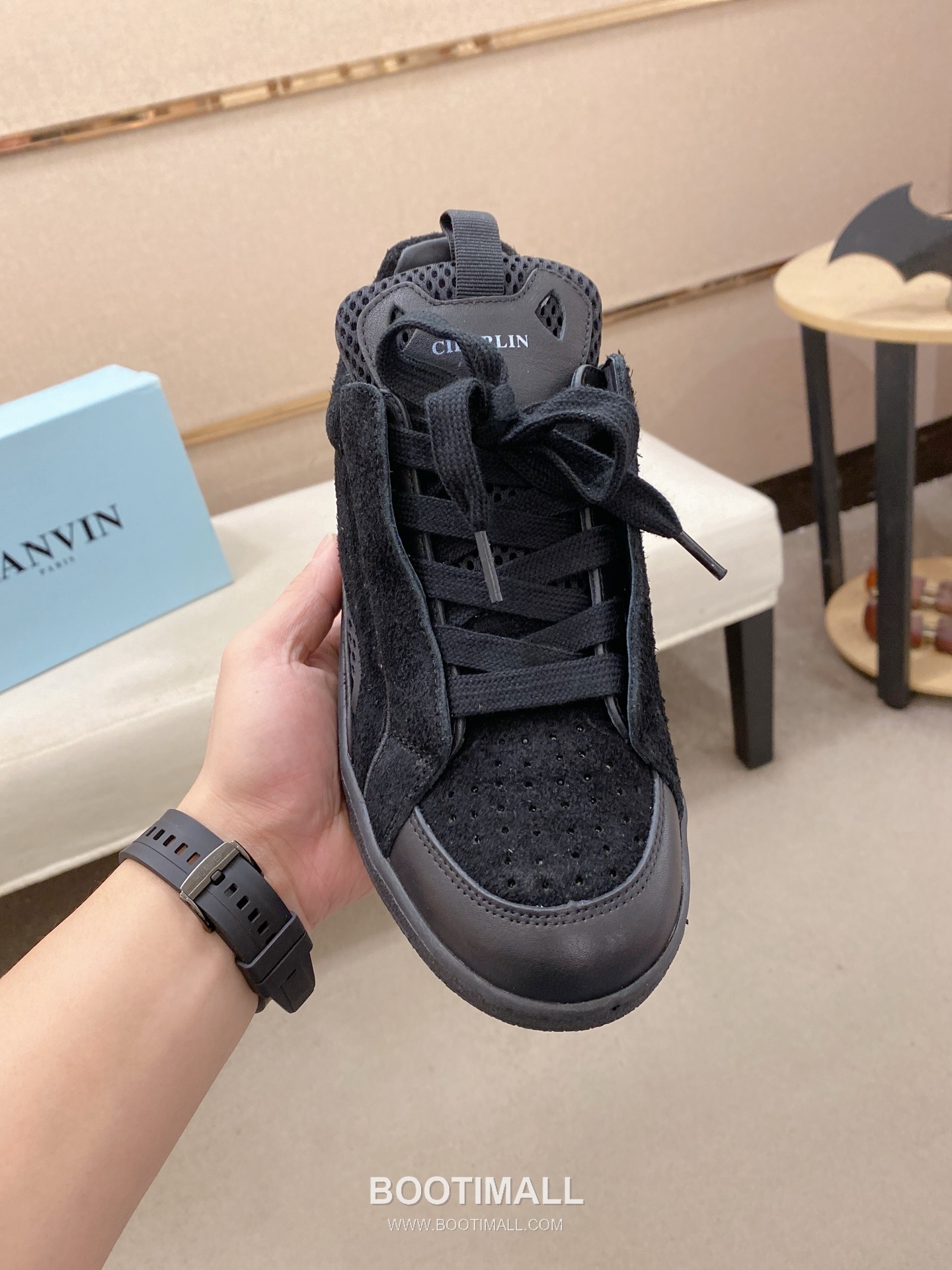 Lanvin Trainer Leather Suede Textile Colorblock Sneakers 랑방 트레이너 레더 스웨이드 텍스타일 컬러블록 스니커즈 2