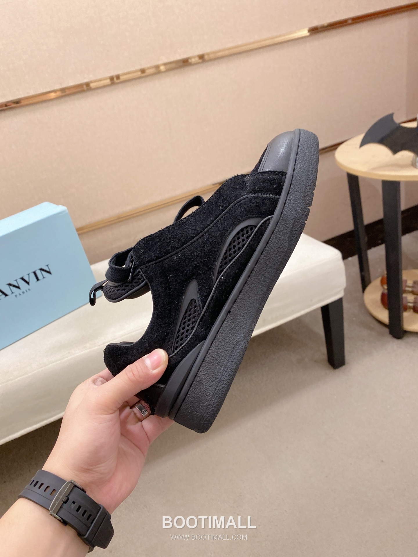 Lanvin Trainer Leather Suede Textile Colorblock Sneakers 랑방 트레이너 레더 스웨이드 텍스타일 컬러블록 스니커즈 5