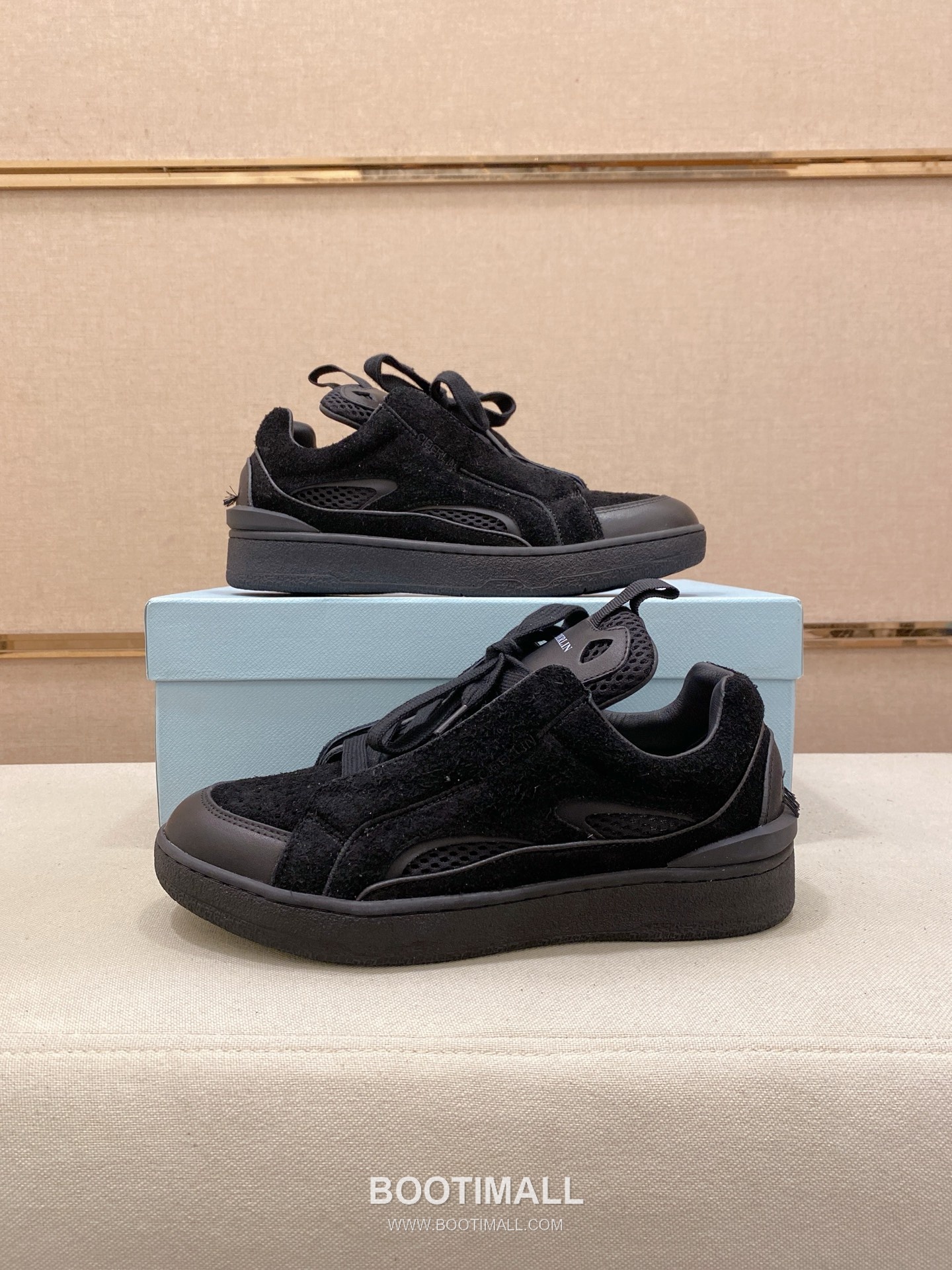 Lanvin Trainer Leather Suede Textile Colorblock Sneakers 랑방 트레이너 레더 스웨이드 텍스타일 컬러블록 스니커즈 7
