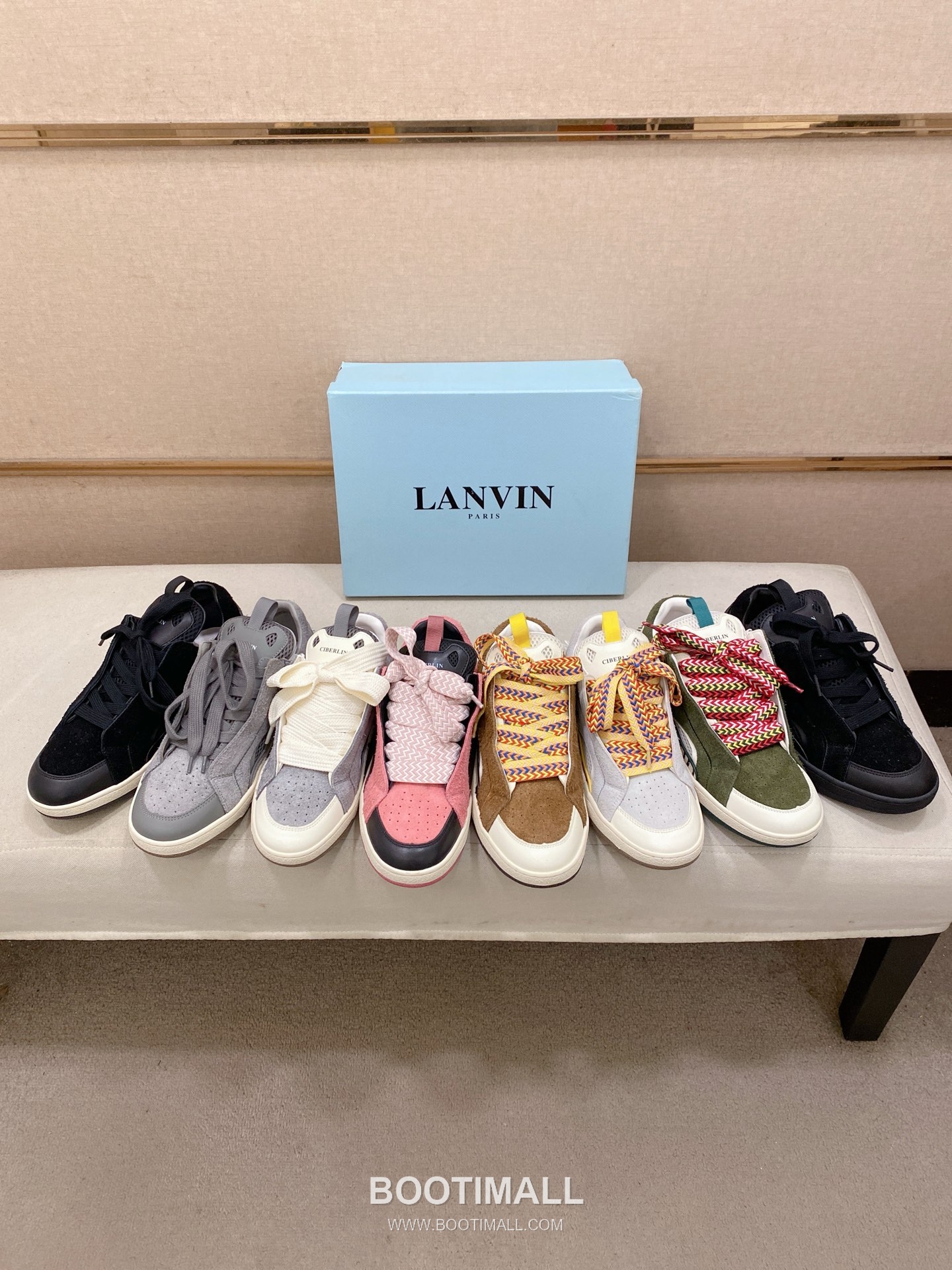 Lanvin Trainer Leather Suede Textile Colorblock Sneakers 랑방 트레이너 레더 스웨이드 텍스타일 컬러블록 스니커즈 10