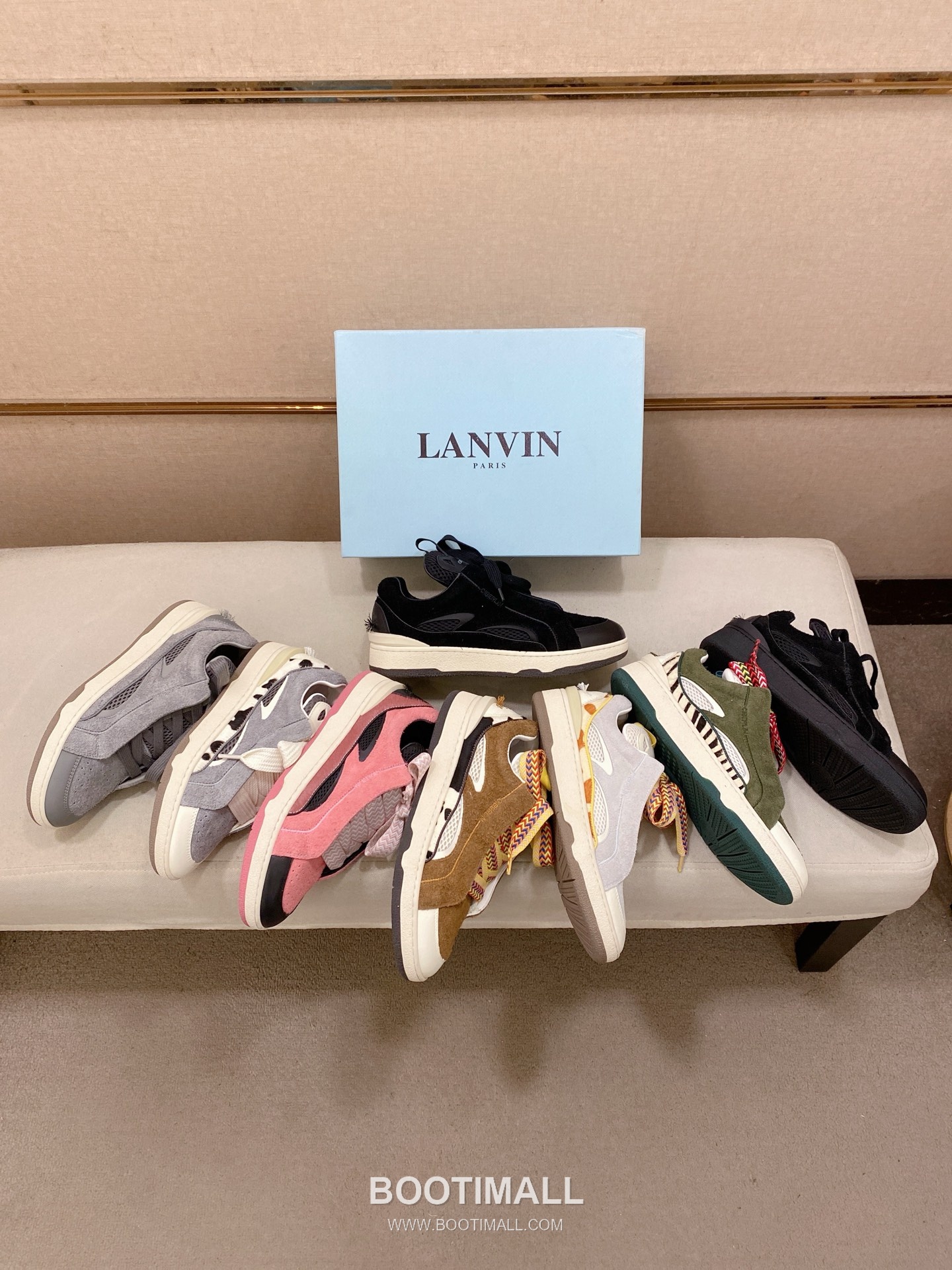 Lanvin Trainer Leather Suede Textile Colorblock Sneakers 랑방 트레이너 레더 스웨이드 텍스타일 컬러블록 스니커즈 11