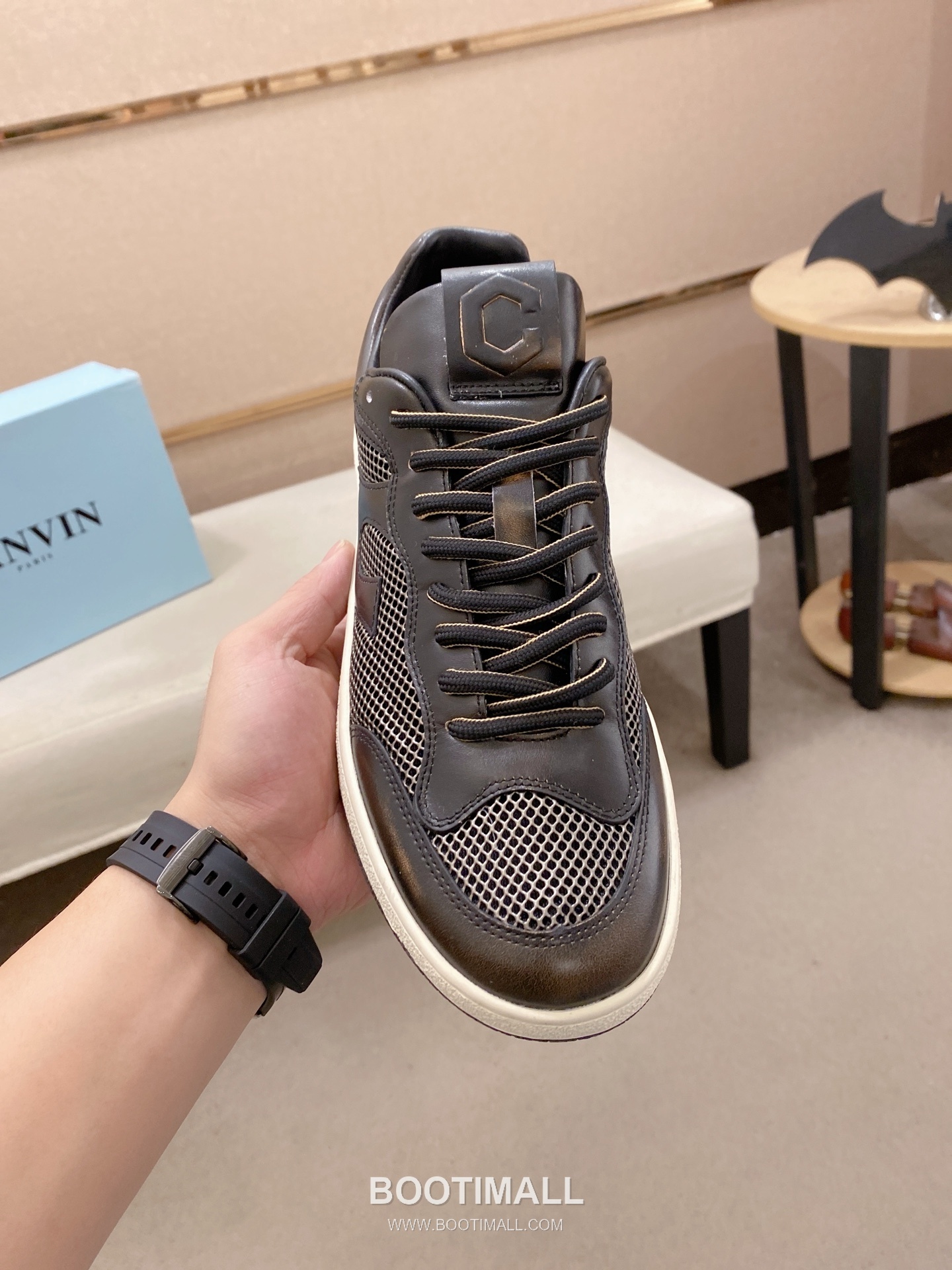 Lanvin Trainer Leather Suede Textile Colorblock Sneakers 랑방 트레이너 레더 스웨이드 텍스타일 컬러블록 스니커즈 2