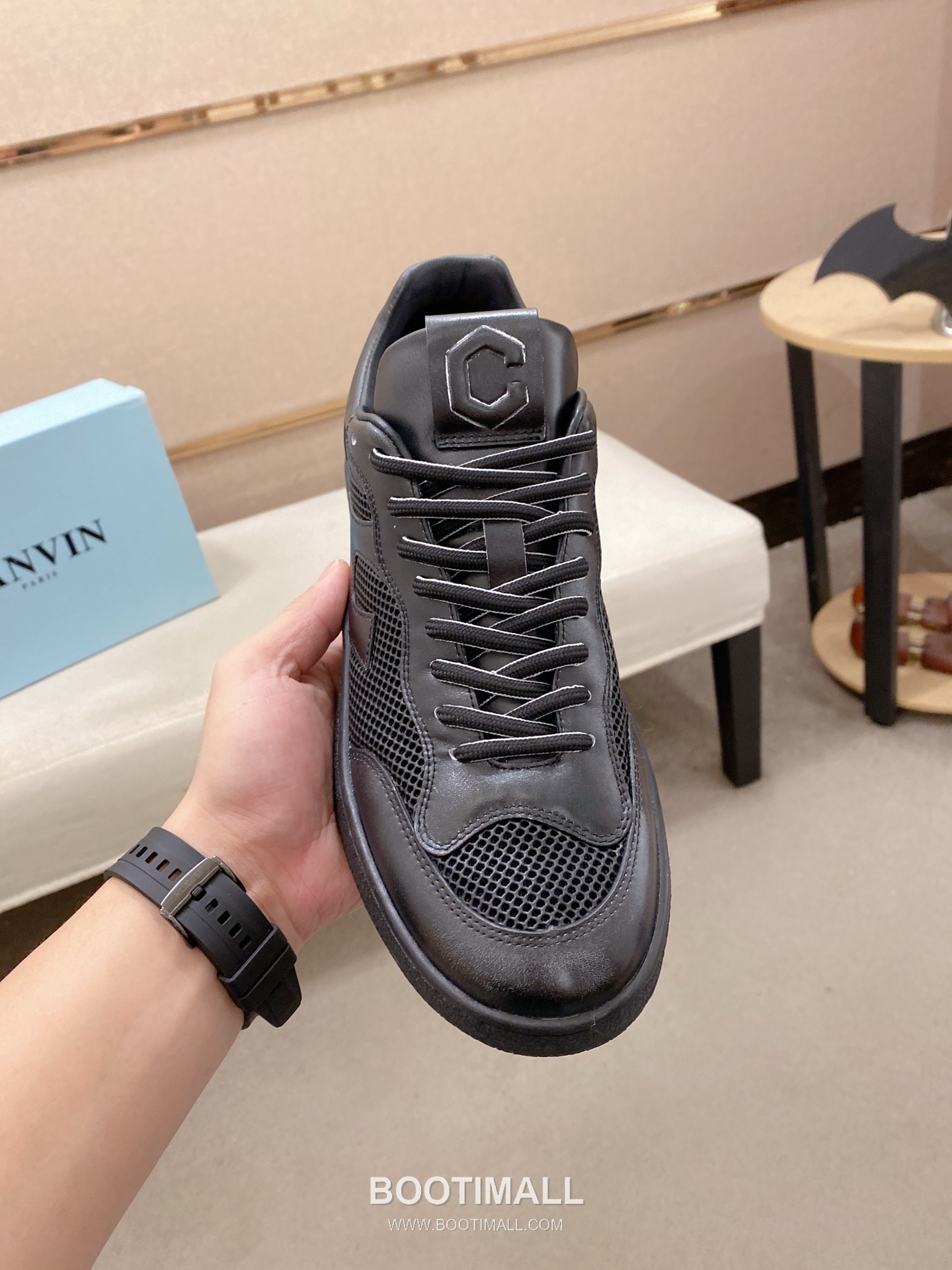 Lanvin Trainer Leather Suede Textile Colorblock Sneakers 랑방 트레이너 레더 스웨이드 텍스타일 컬러블록 스니커즈 2