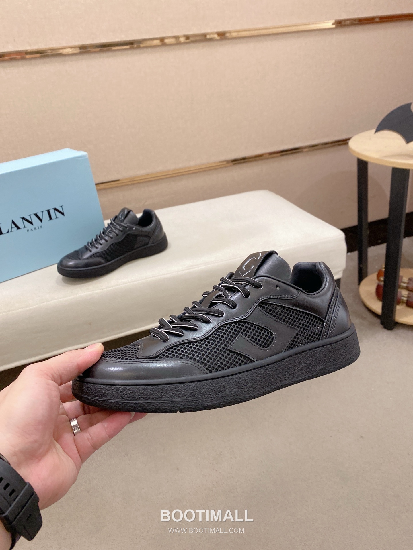 Lanvin Trainer Leather Suede Textile Colorblock Sneakers 랑방 트레이너 레더 스웨이드 텍스타일 컬러블록 스니커즈 3