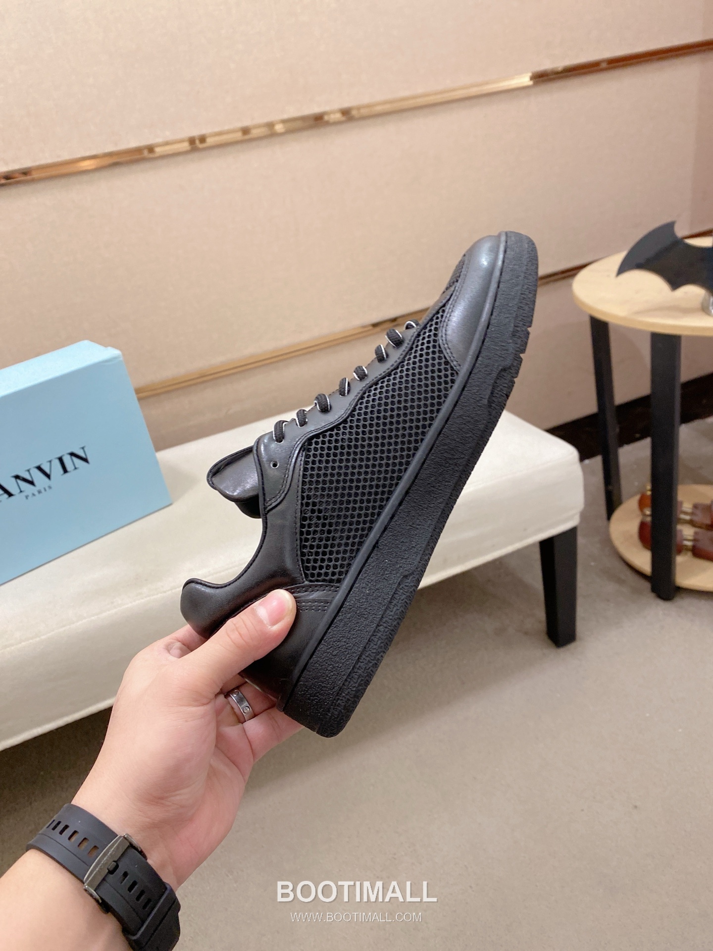 Lanvin Trainer Leather Suede Textile Colorblock Sneakers 랑방 트레이너 레더 스웨이드 텍스타일 컬러블록 스니커즈 5