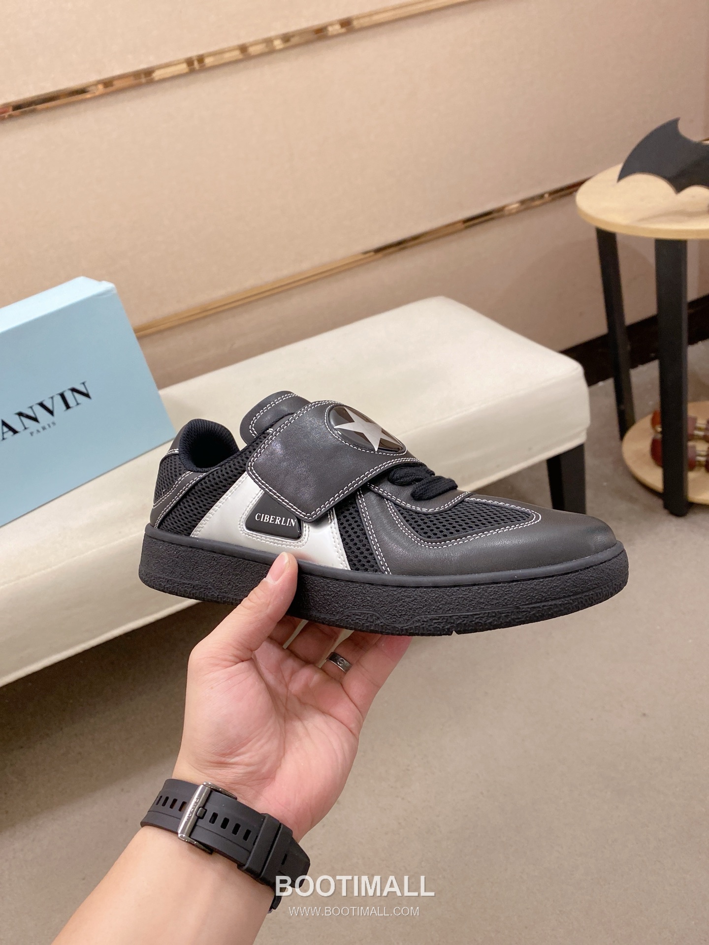 Lanvin Curb Sneakers Limited Edition Suede Leather Textile Trainer 랑방 커브 스니커즈 리미티드 에디션 스웨이드 레더 텍스타일 트레이너 4