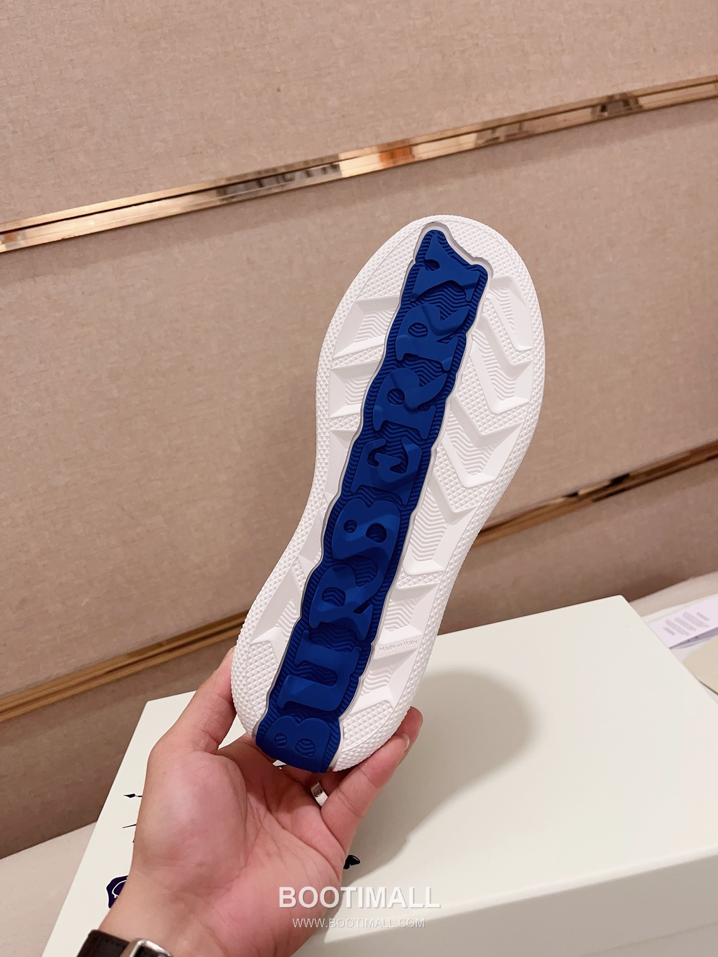 Burberry Vintage Check Cotton Calfskin Leather Low-Top Sneakers 버버리 빈티지 체크 코튼 송아지 가죽 로우탑 스니커즈 9