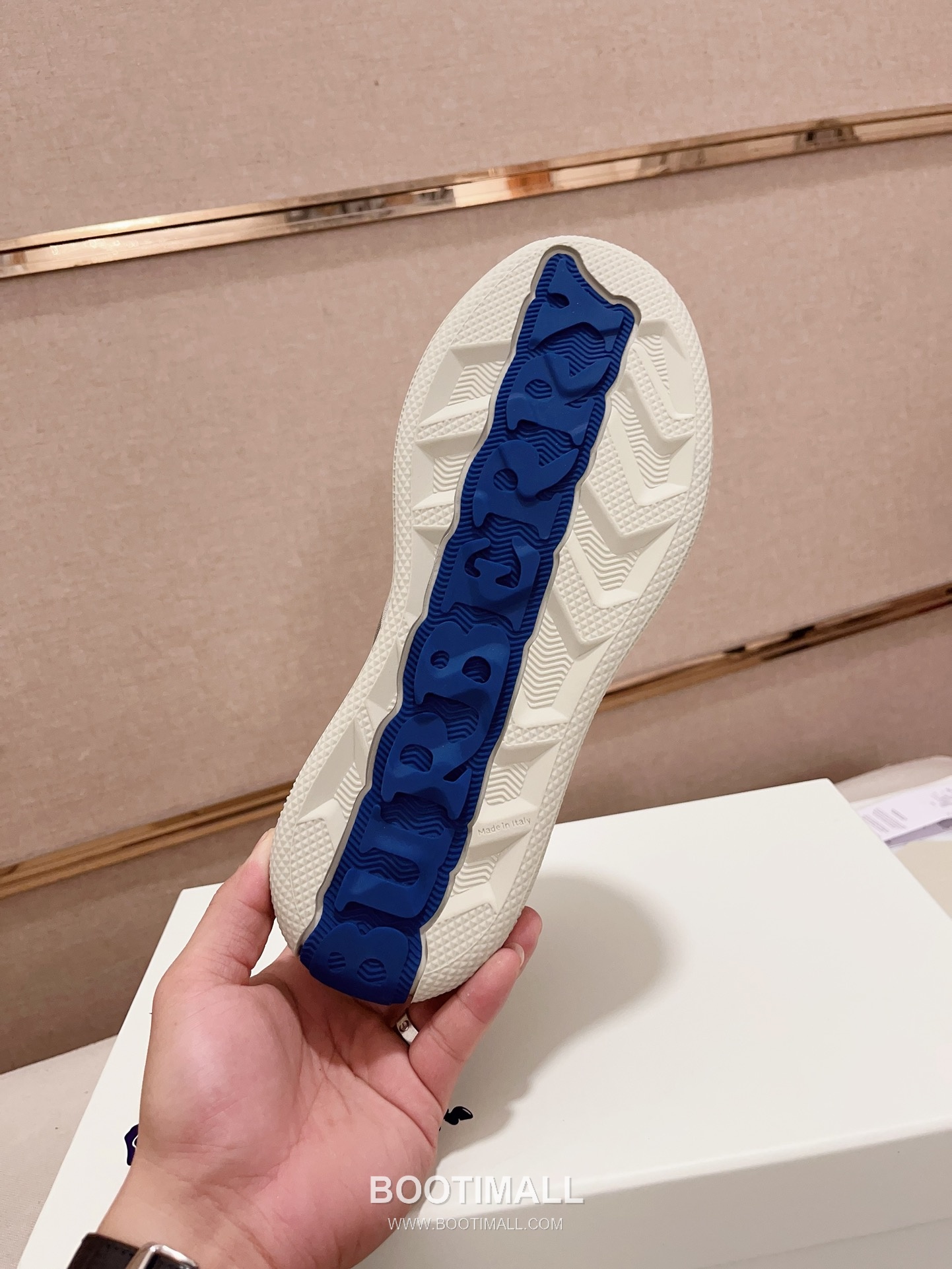 Burberry Vintage Check Cotton Calfskin Leather Low-Top Sneakers 버버리 빈티지 체크 코튼 송아지 가죽 로우탑 스니커즈 9