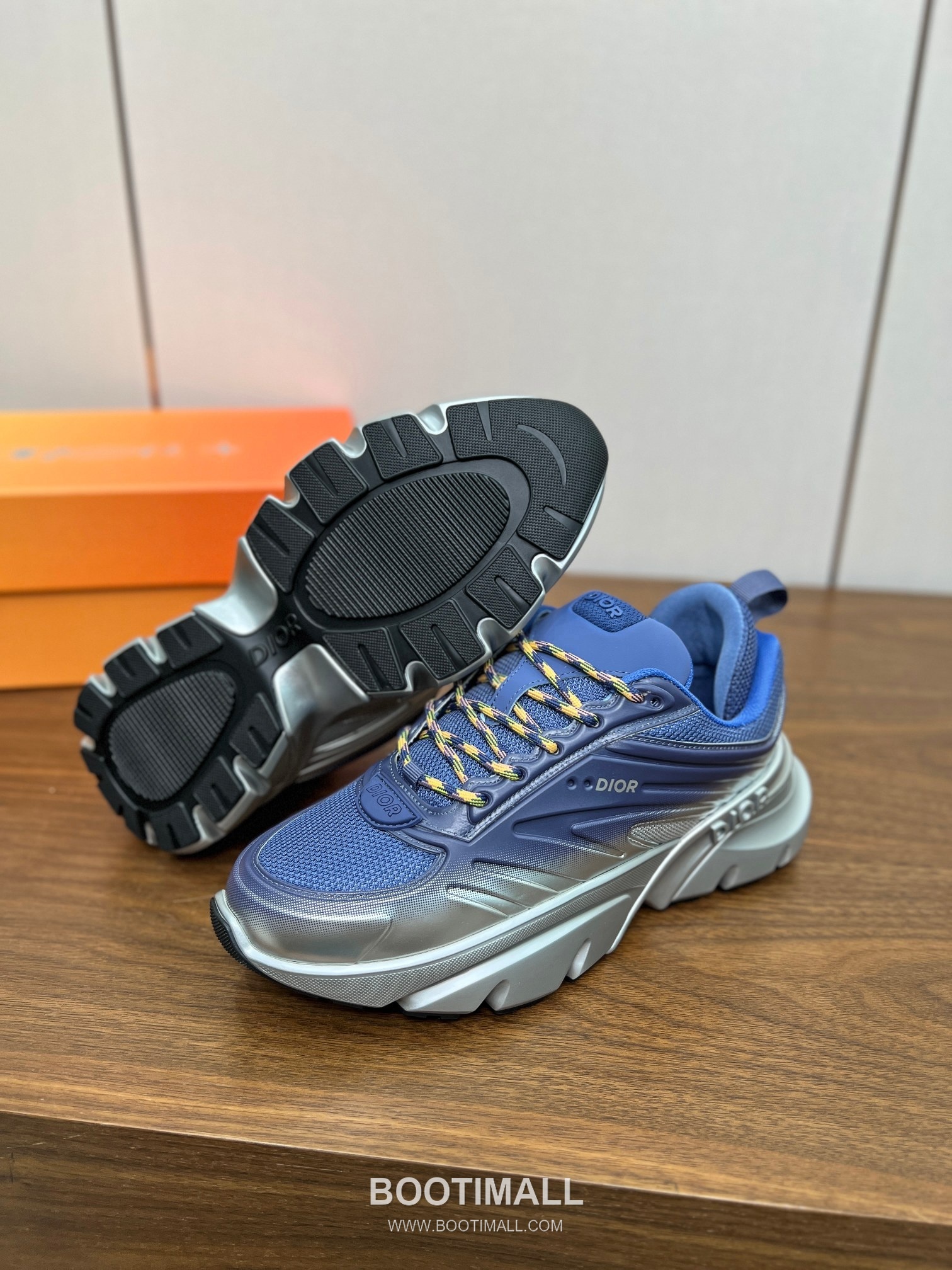 Dior Lewis Hamilton x Dior B44 Blade Gradient Mesh Leather Black Silver Sneakers 디올 루이스 해밀턴 x 디올 B44 블레이드 그라디언트 메쉬 레더 블랙 실버 스니커즈 8