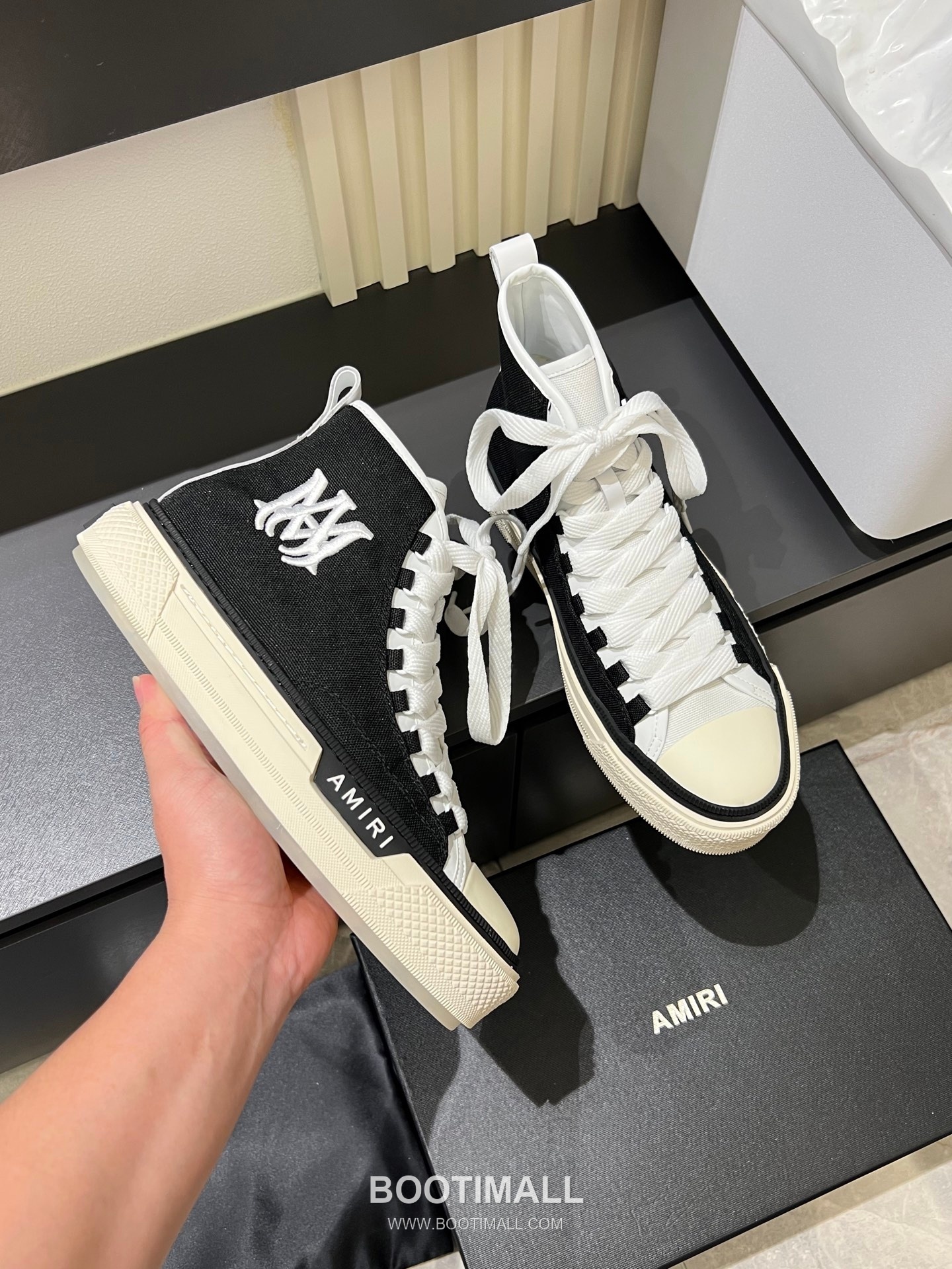 AMI High-Top Canvas Sneakers 아미 하이탑 캔버스 스니커즈 6