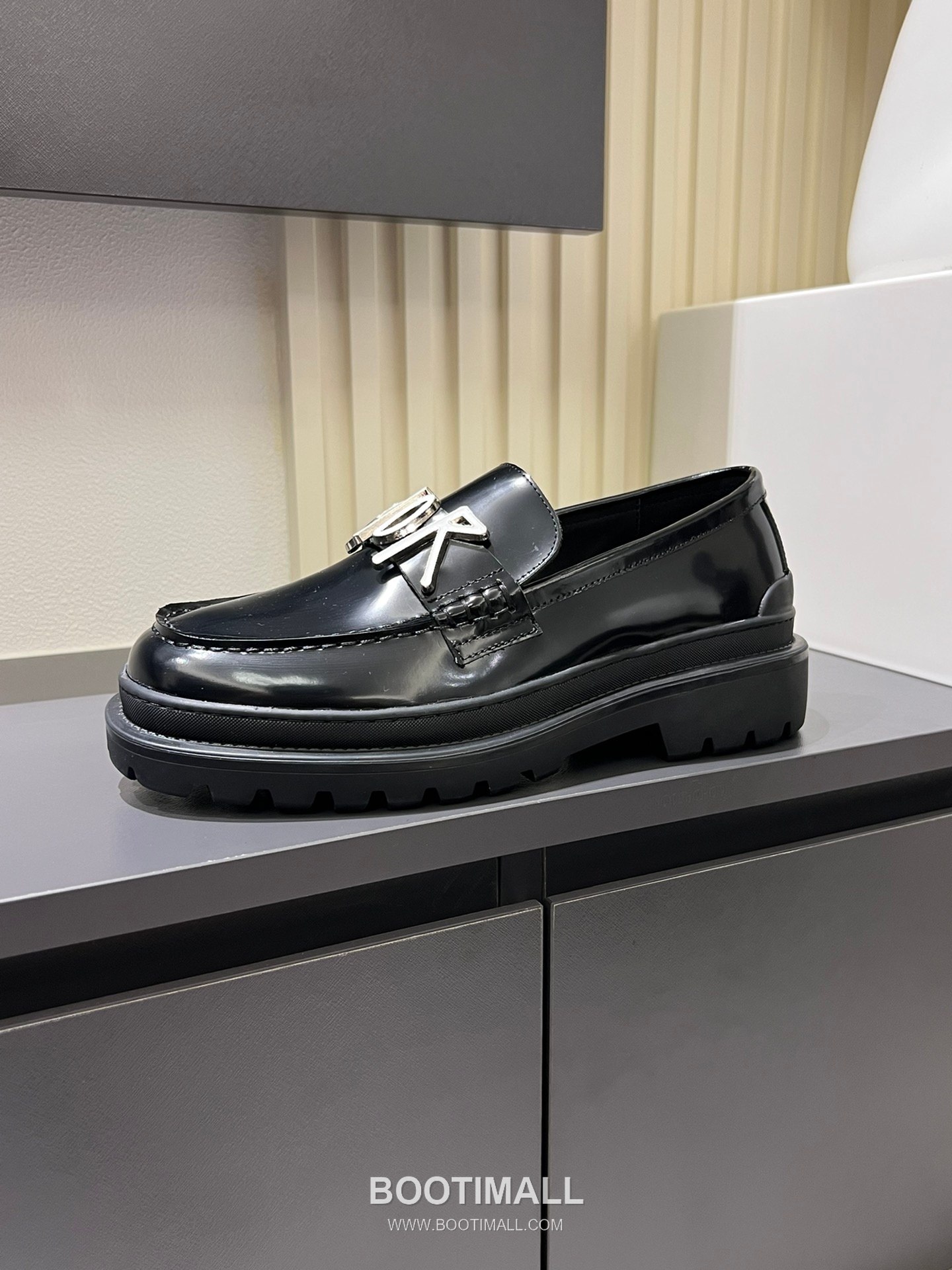 Dior And Shawn Stussy Smooth Calfskin Leather Black Loafer 디올 앤 숀 스투시 스무드 송아지 가죽 블랙 로퍼 5
