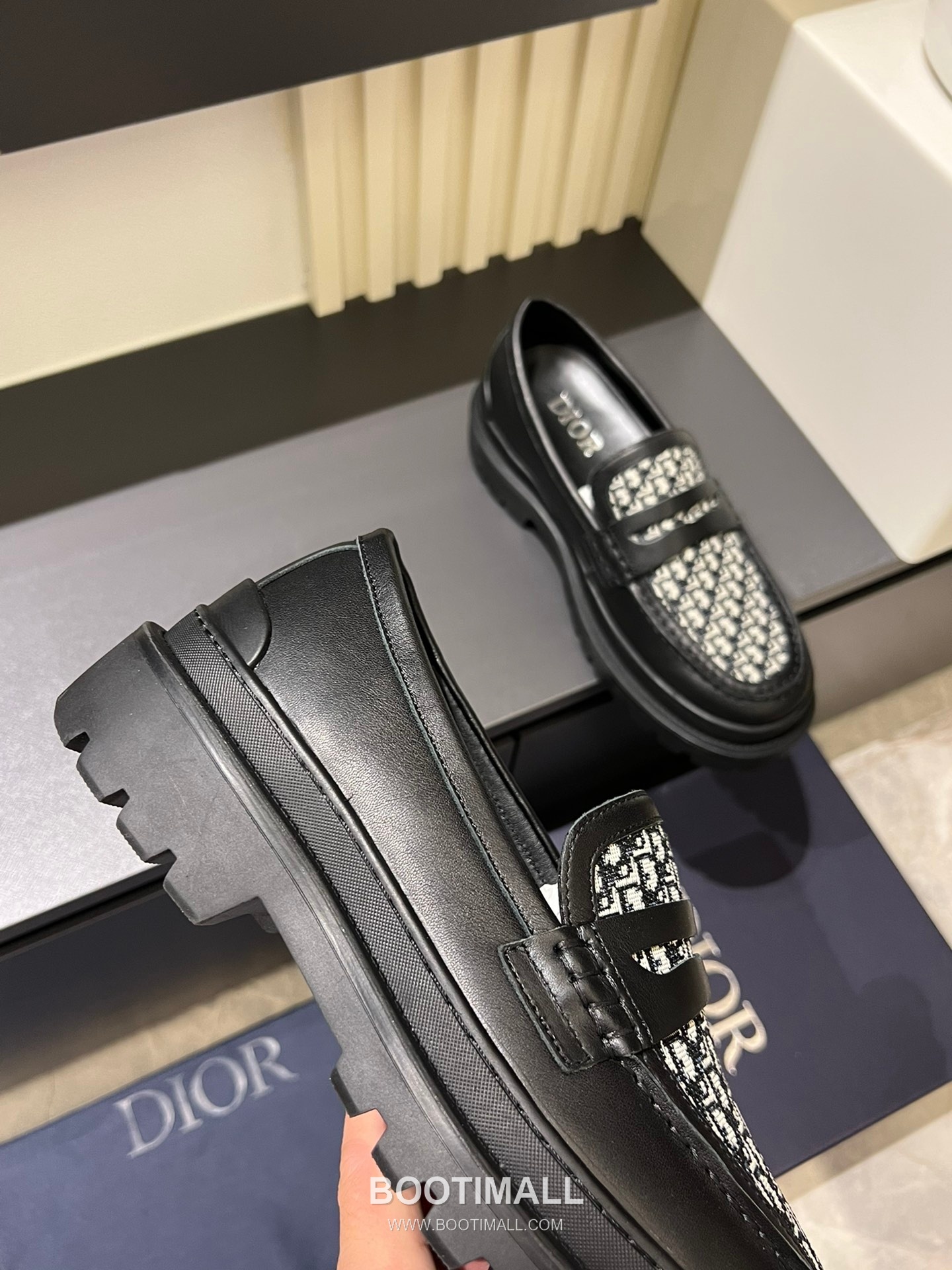 Dior And Shawn Stussy Smooth Calfskin Leather Black Loafer 디올 앤 숀 스투시 스무드 송아지 가죽 블랙 로퍼 8