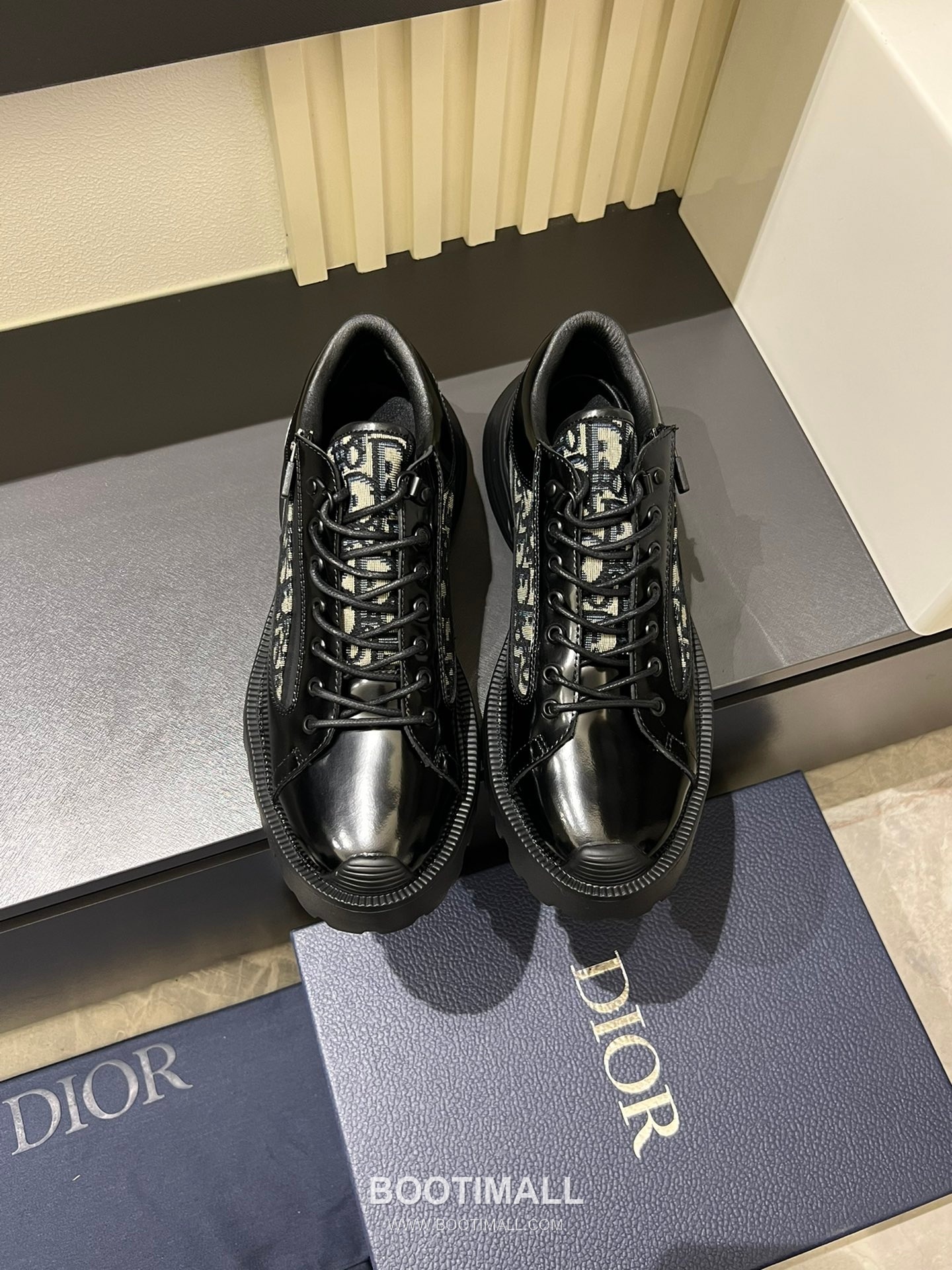 Dior x Shawn Stussy Classic Sport Leather Shoes Black 디올 x 숀 스투시 클래식 스포츠 레더 슈즈 블랙 1