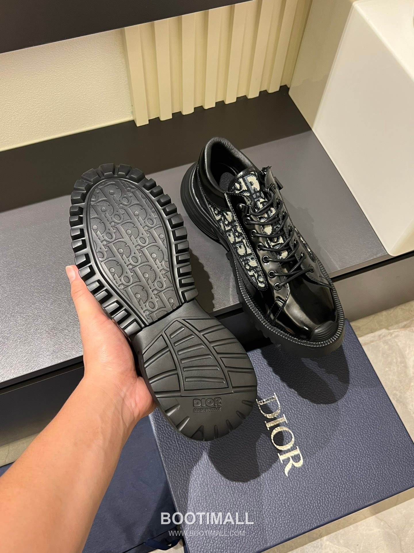 Dior x Shawn Stussy Classic Sport Leather Shoes Black 디올 x 숀 스투시 클래식 스포츠 레더 슈즈 블랙 7