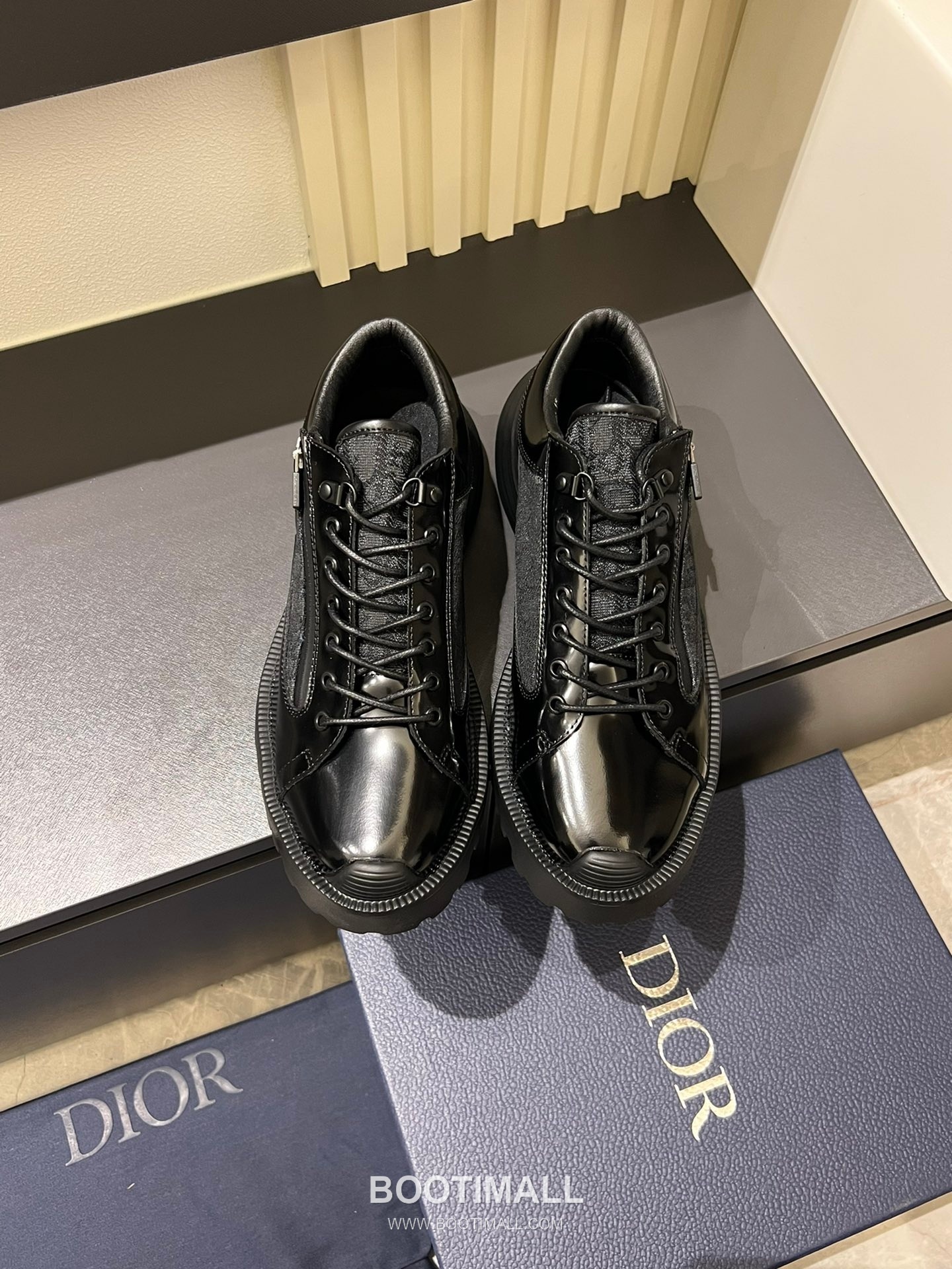 Dior x Shawn Stussy Classic Sport Leather Shoes Black 디올 x 숀 스투시 클래식 스포츠 레더 슈즈 블랙 1