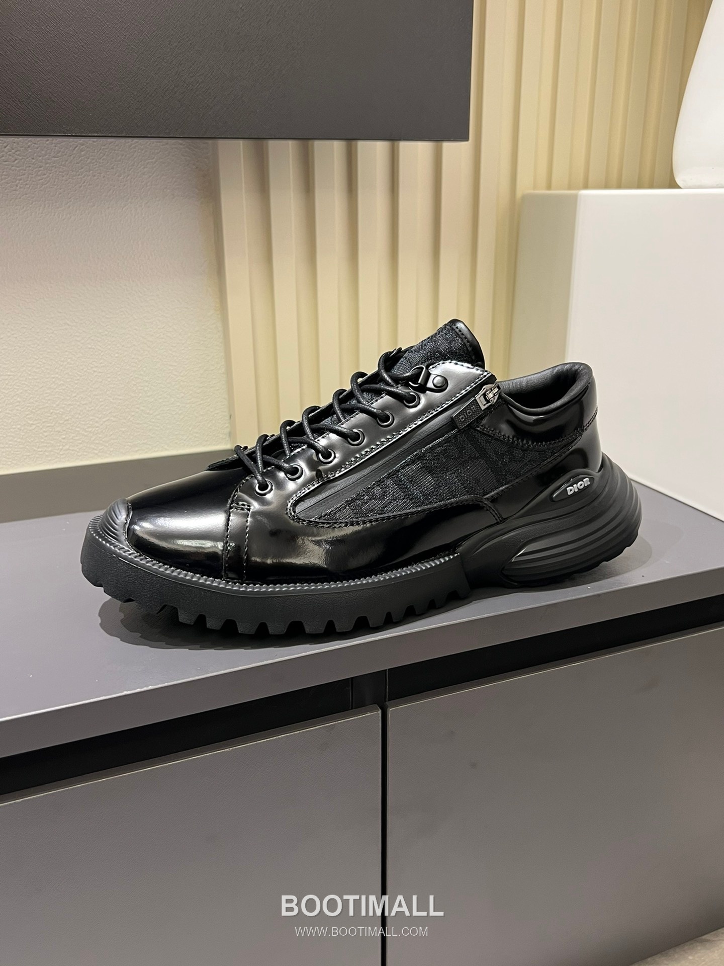 Dior x Shawn Stussy Classic Sport Leather Shoes Black 디올 x 숀 스투시 클래식 스포츠 레더 슈즈 블랙 5