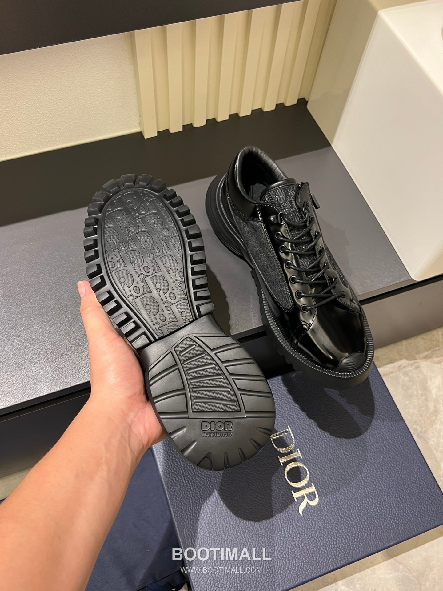 Dior x Shawn Stussy Classic Sport Leather Shoes Black 디올 x 숀 스투시 클래식 스포츠 레더 슈즈 블랙 7