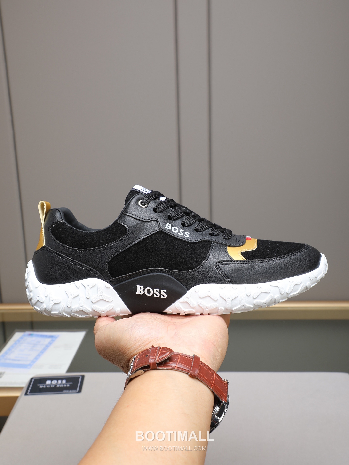 Patek Philippe Bally Calfskin Leather Lace-up Casual Sneakers 파텍필립 발리 송아지 가죽 레이스업 캐주얼 스니커즈 PP278 1