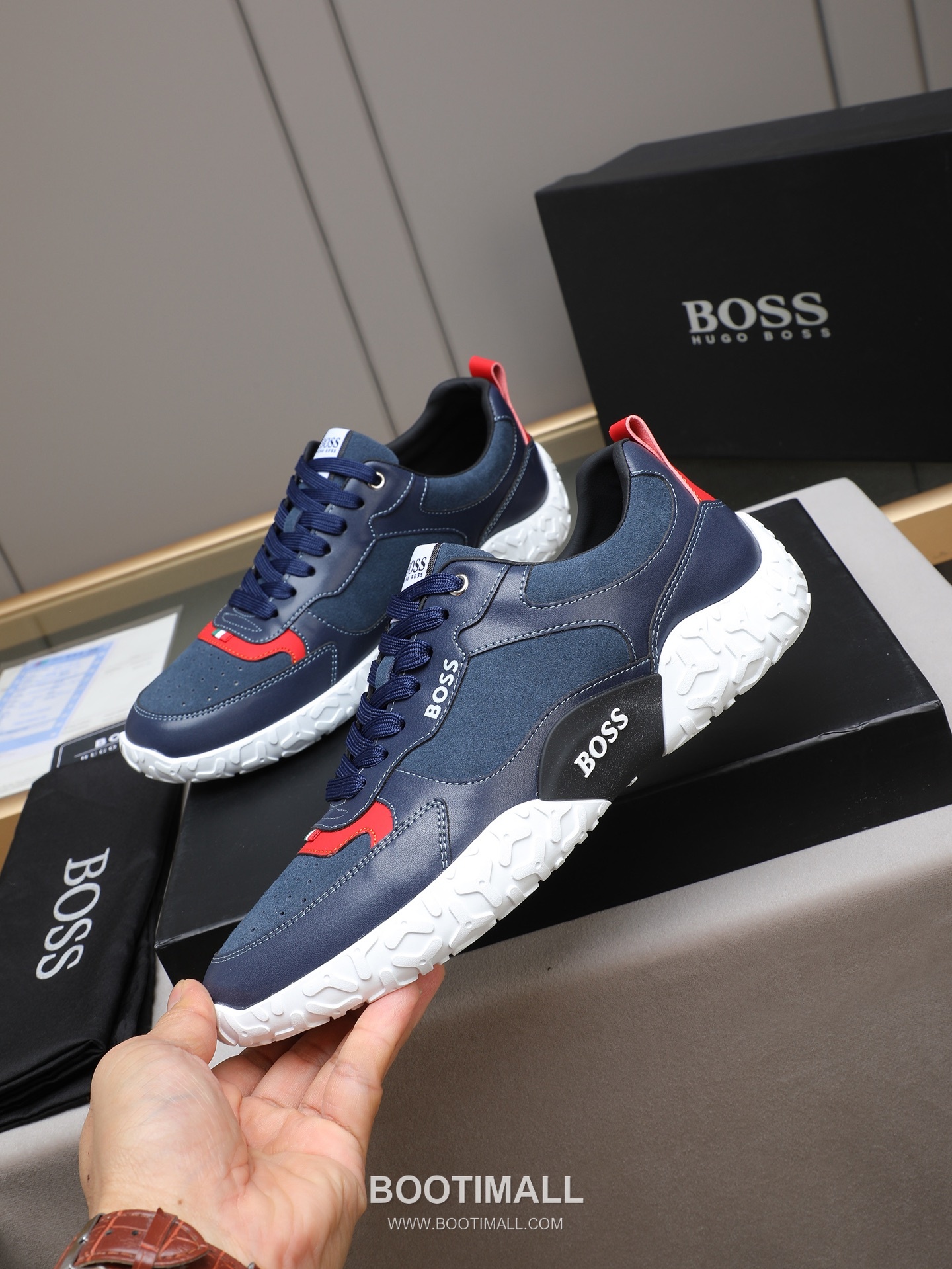 Patek Philippe Bally Calfskin Leather Lace-up Casual Sneakers 파텍필립 발리 송아지 가죽 레이스업 캐주얼 스니커즈 PP278 2