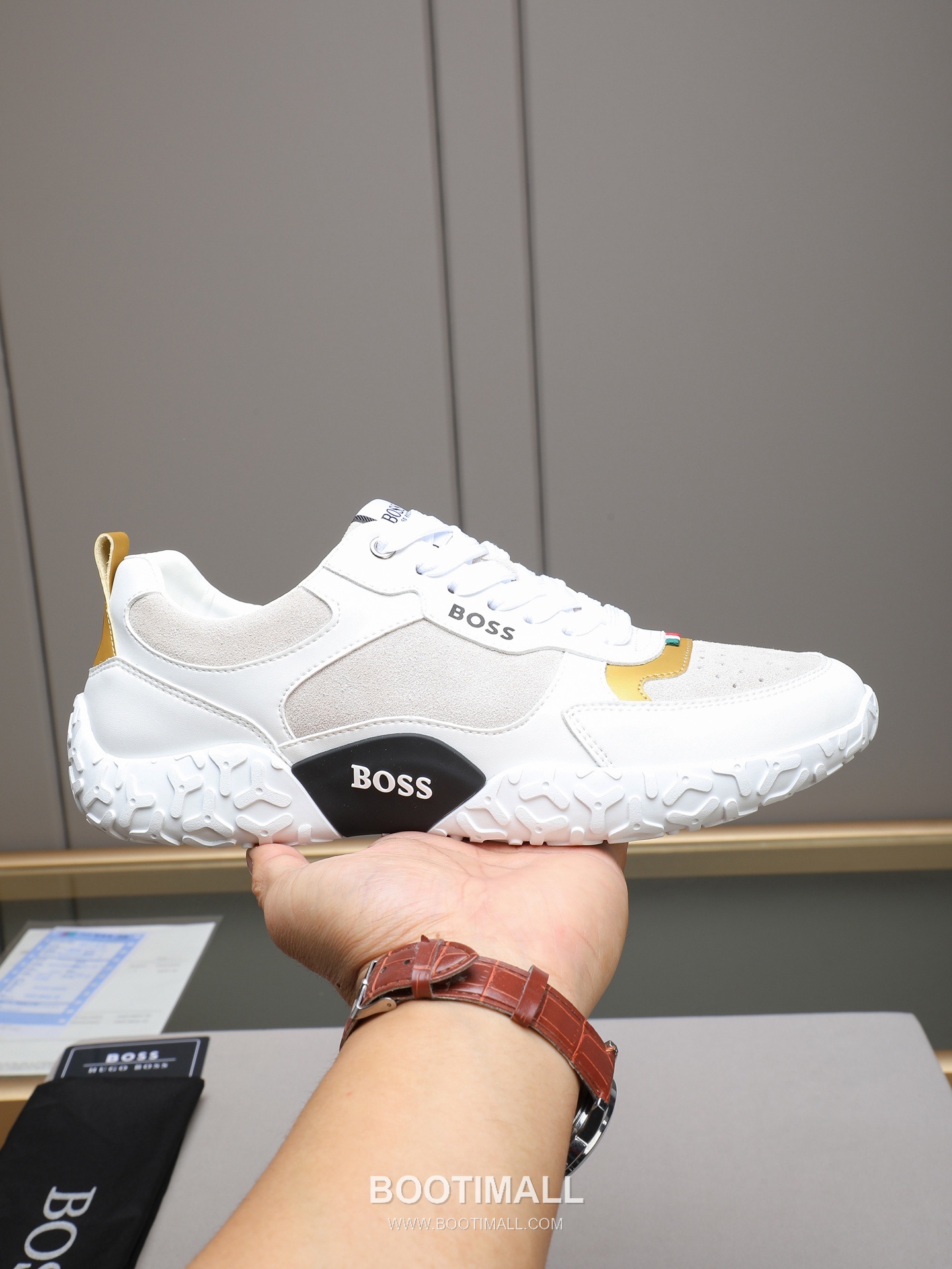 Patek Philippe Bally Calfskin Leather Lace-up Casual Sneakers 파텍필립 발리 송아지 가죽 레이스업 캐주얼 스니커즈 PP278 1