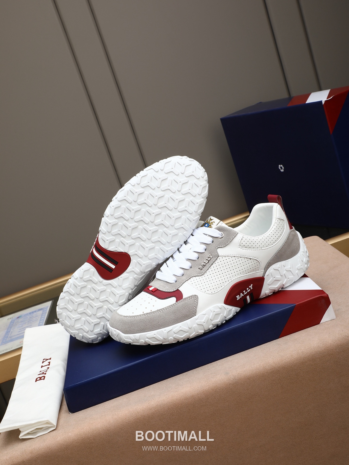 Patek Philippe Bally Calfskin Leather Lace-up Casual Sneakers 파텍필립 발리 송아지 가죽 레이스업 캐주얼 스니커즈 PP278 3