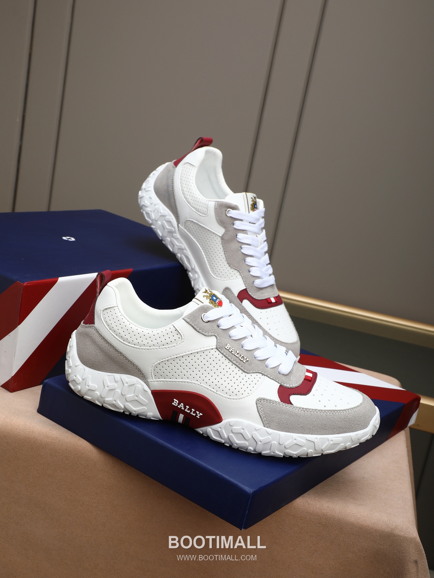 Patek Philippe Bally Calfskin Leather Lace-up Casual Sneakers 파텍필립 발리 송아지 가죽 레이스업 캐주얼 스니커즈 PP278 4