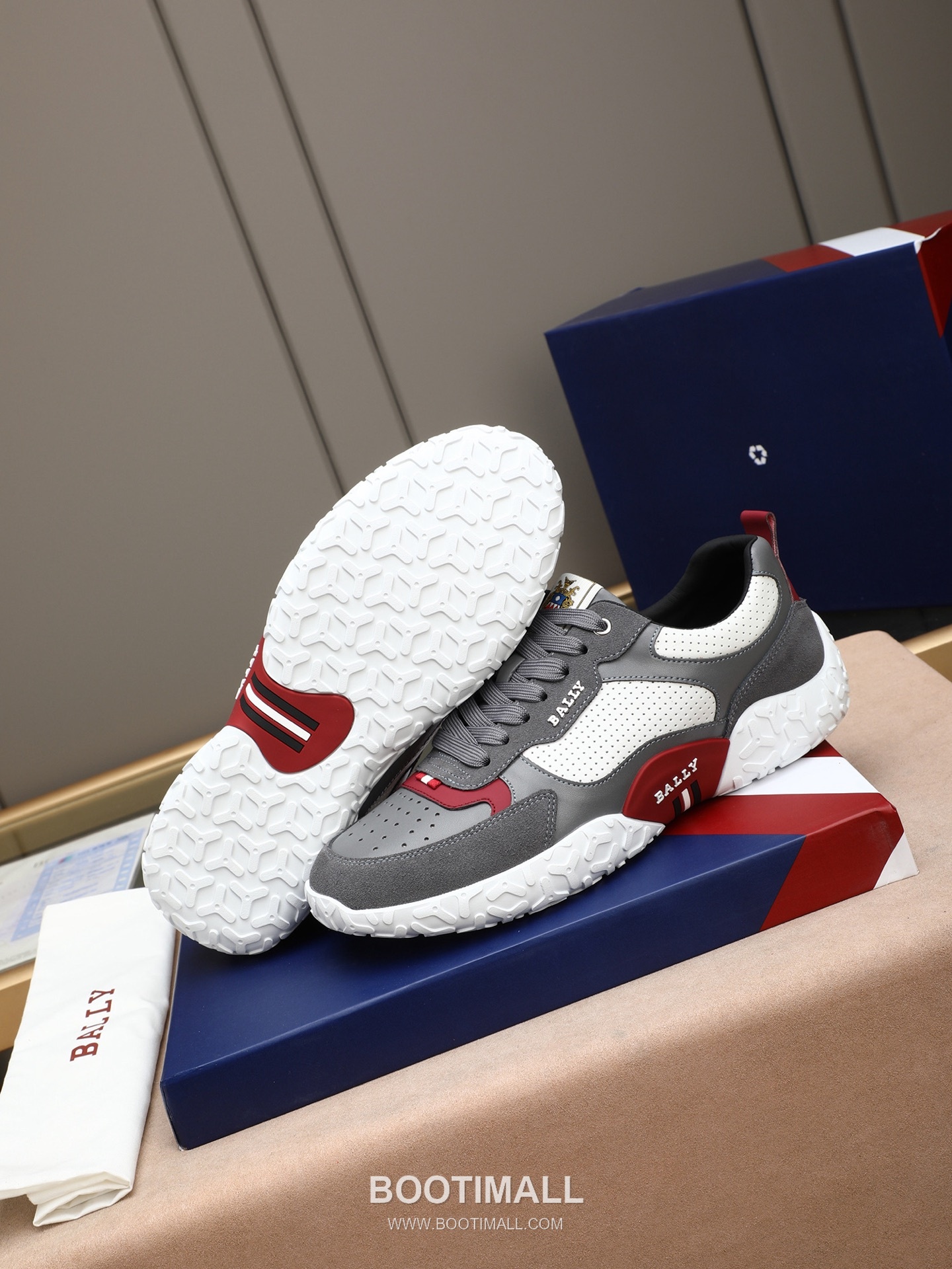 Patek Philippe Bally Calfskin Leather Lace-up Casual Sneakers 파텍필립 발리 송아지 가죽 레이스업 캐주얼 스니커즈 PP278 3